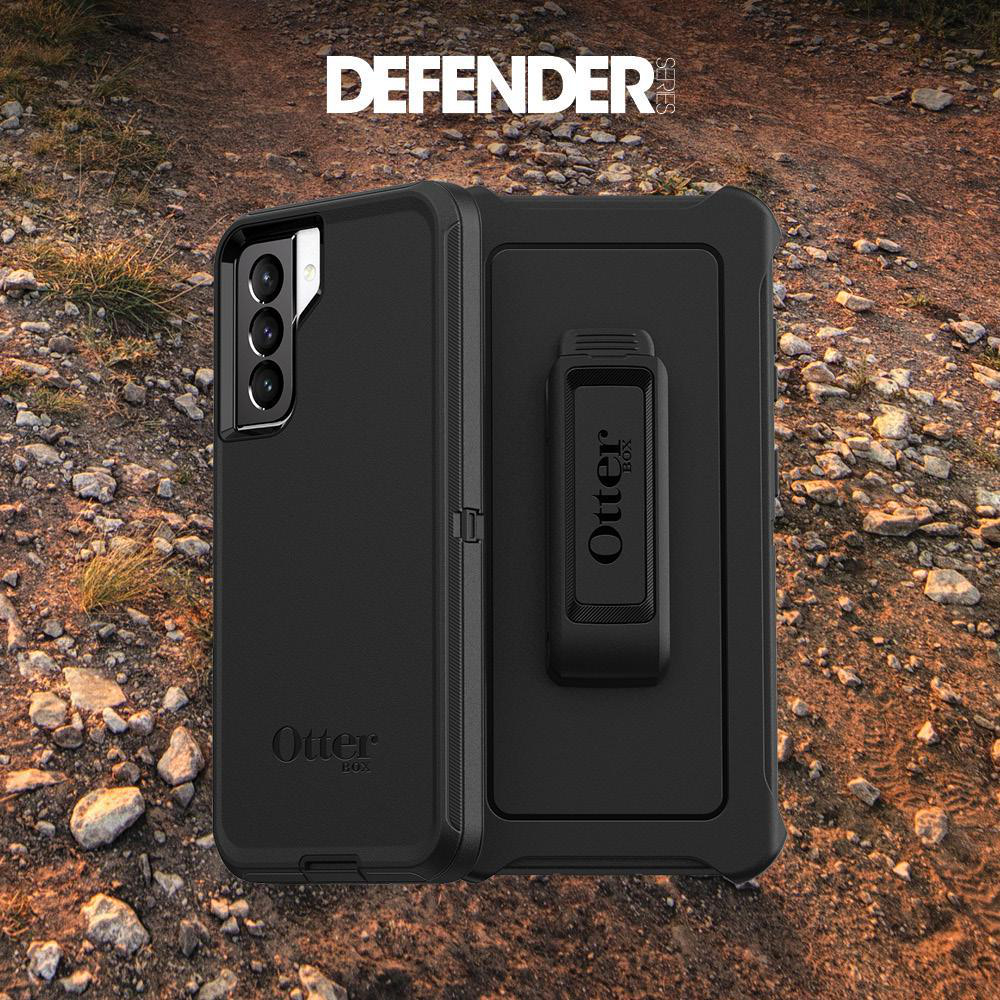 OTTERBOX Defender, Backcover, Samsung, Galaxy S21, Schwarz