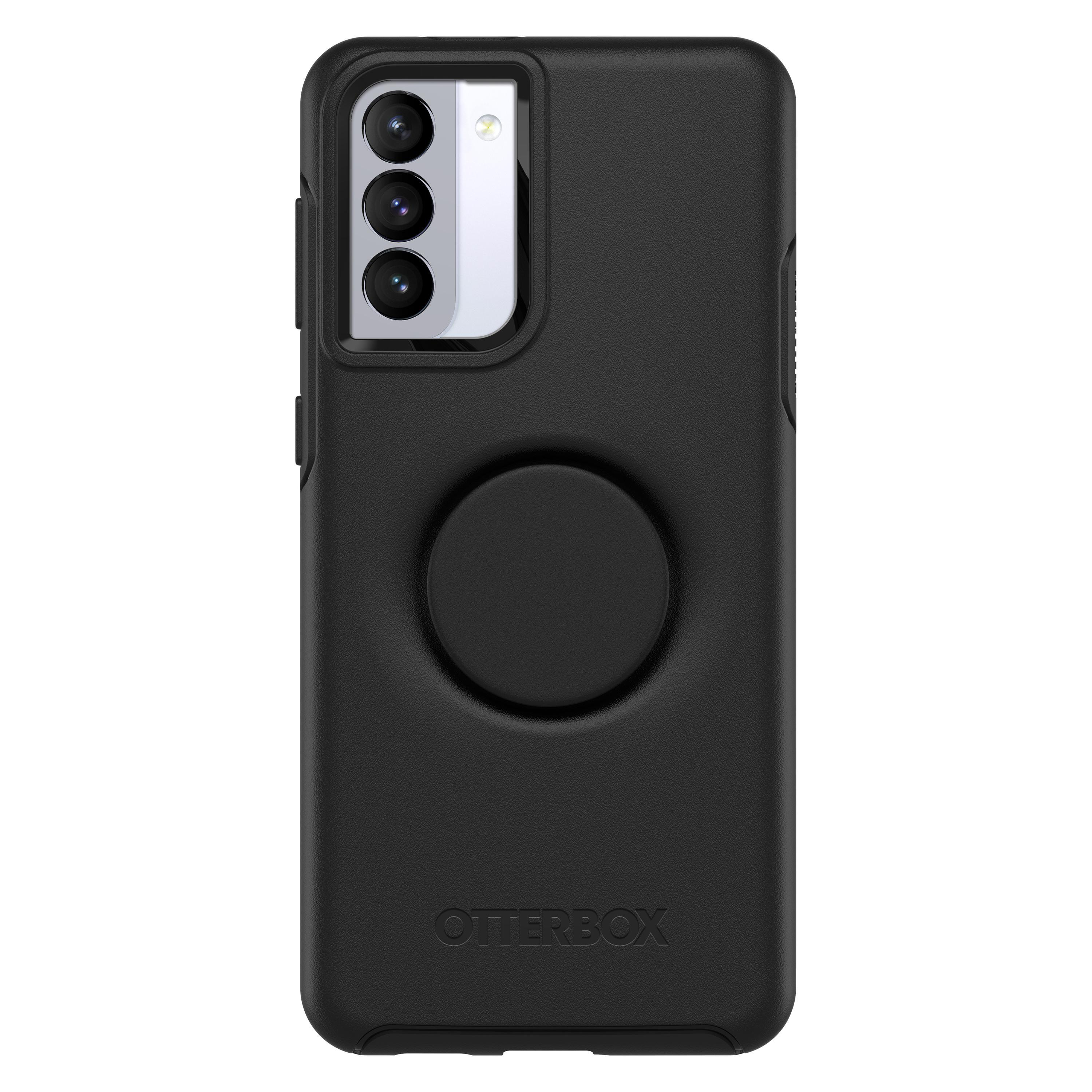 OTTERBOX Otter + Pop Symmetry, Backcover, Samsung, Galaxy S21+, Schwarz