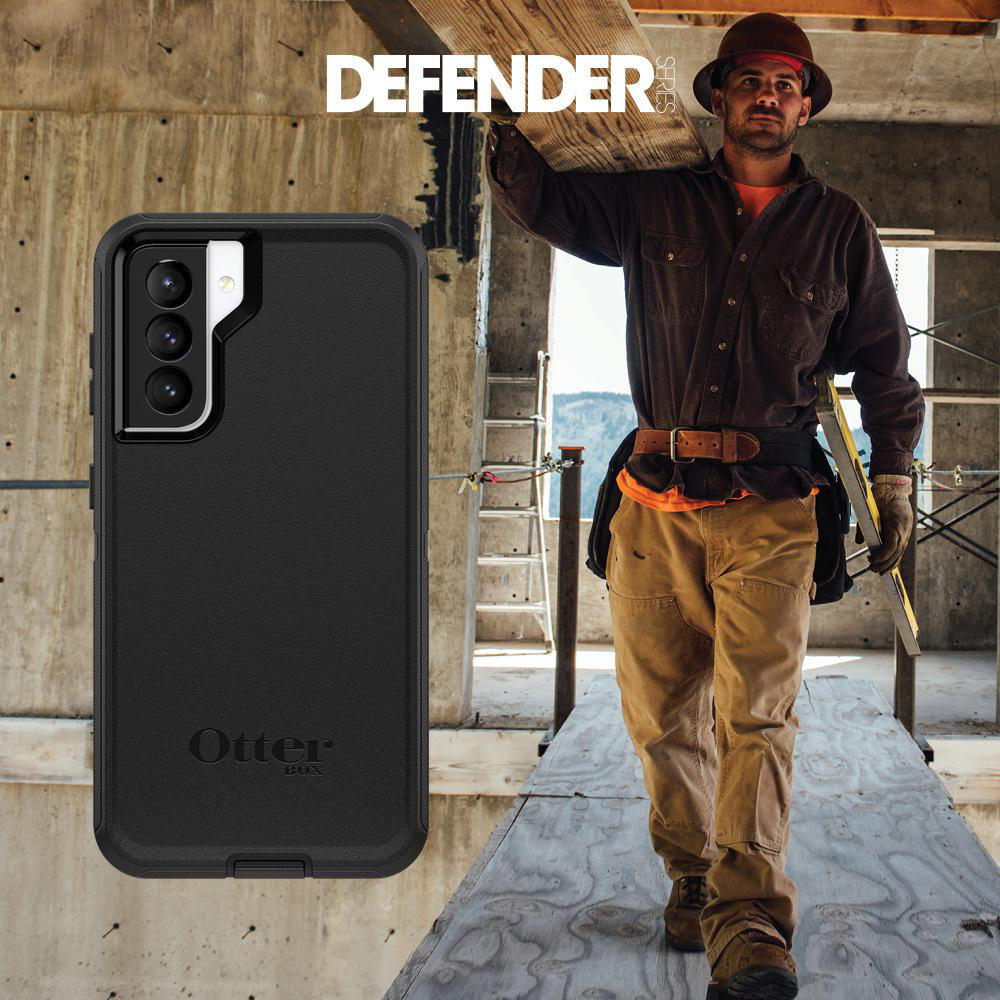 OTTERBOX Defender, Backcover, Samsung, Galaxy S21, Schwarz