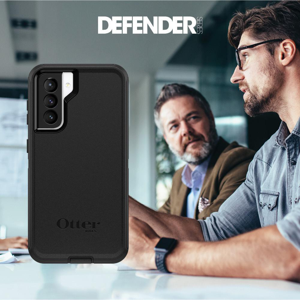 OTTERBOX Defender, Backcover, Samsung, Galaxy S21, Schwarz