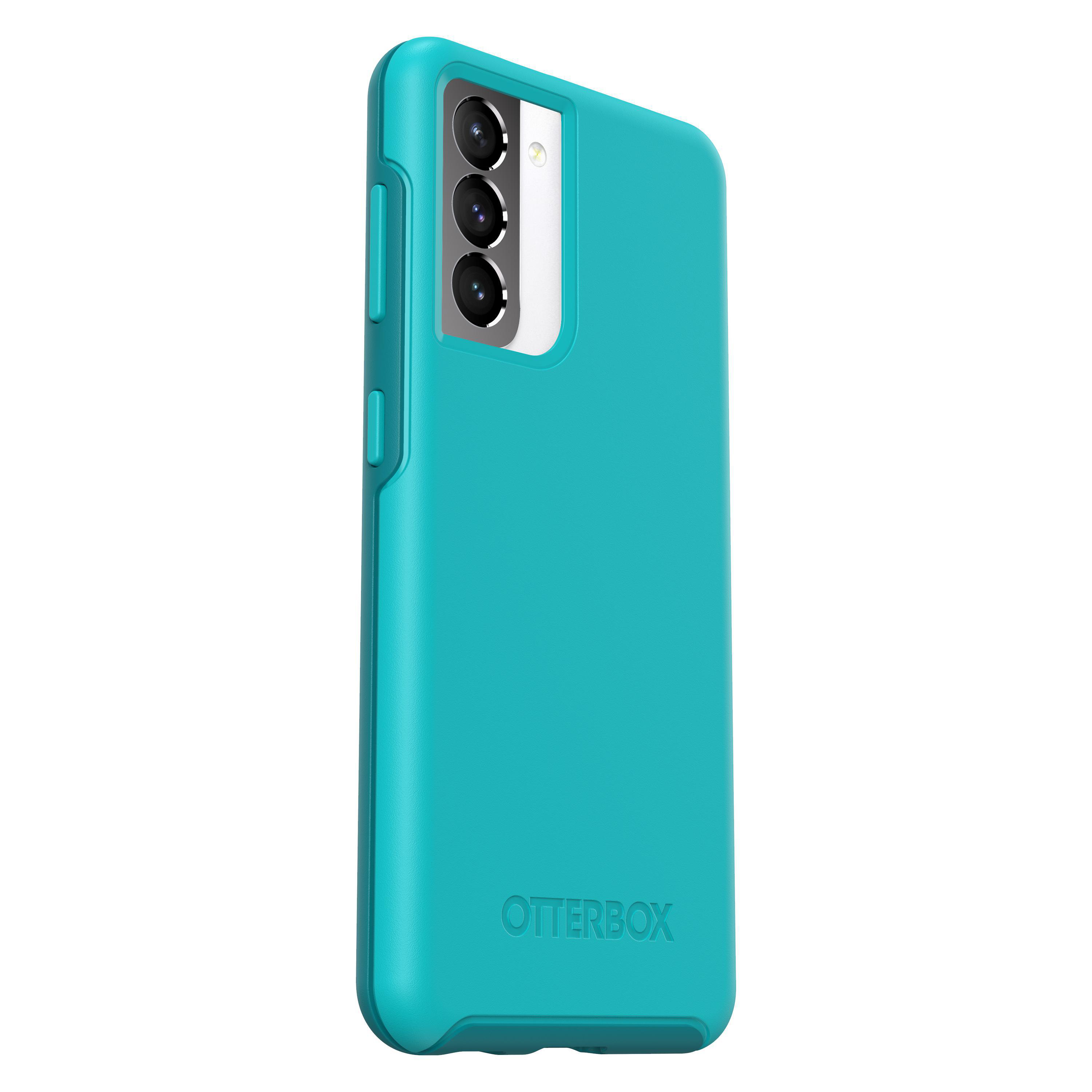 OTTERBOX Symmetry, Backcover, Samsung, Galaxy S21, Kandiszucker blau