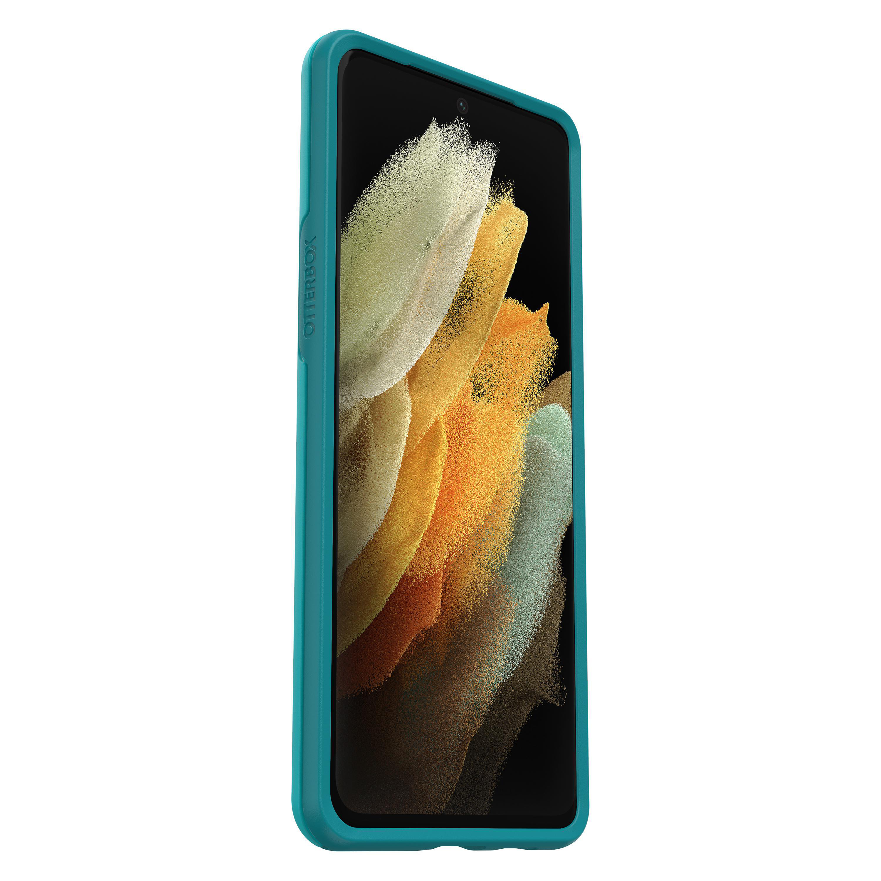 OTTERBOX Symmetry, Backcover, Samsung, Galaxy S21 Ultra, Kandiszucker blau