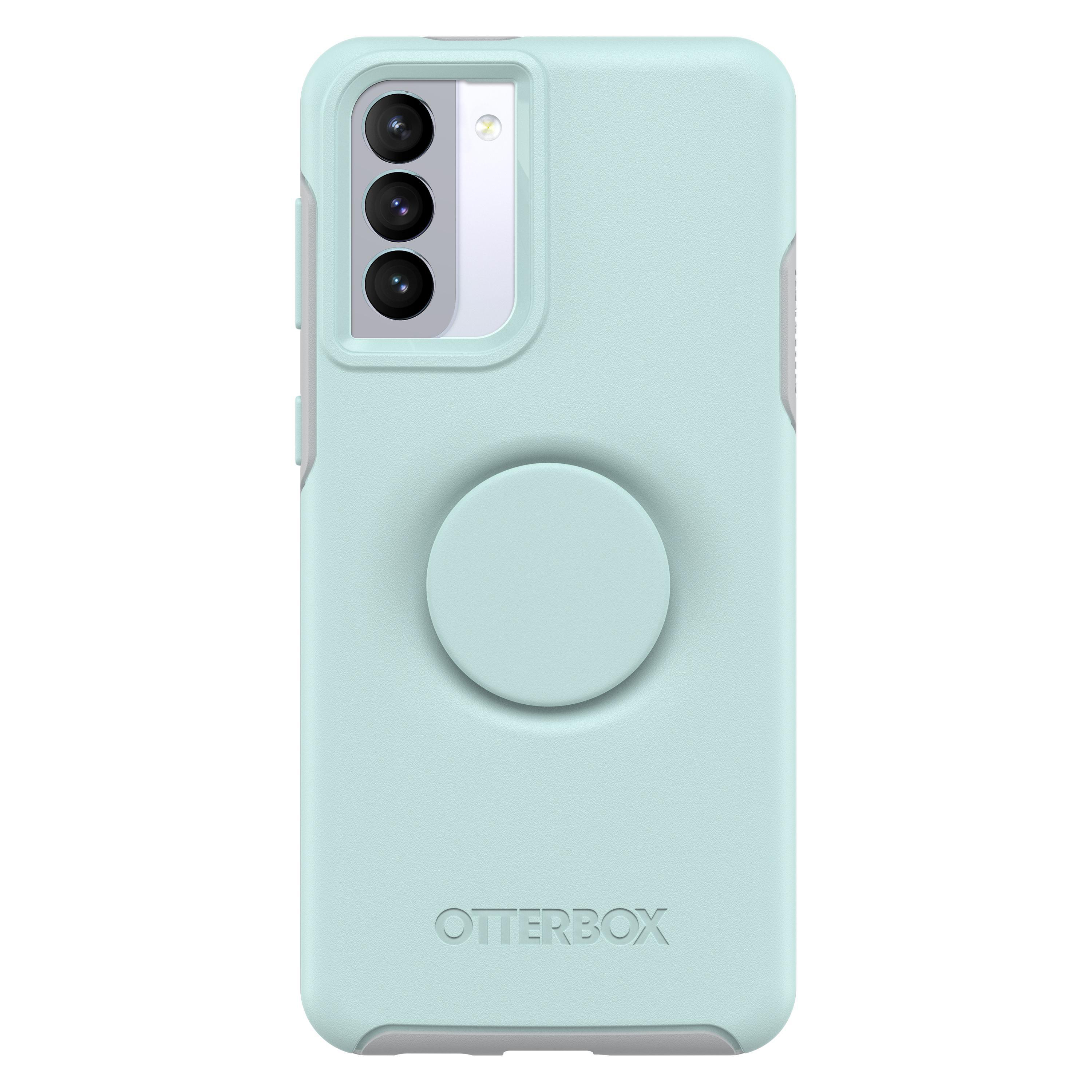 OTTERBOX Otter + Pop Symmetry, Backcover, Samsung, Galaxy S21+, Wasserblau