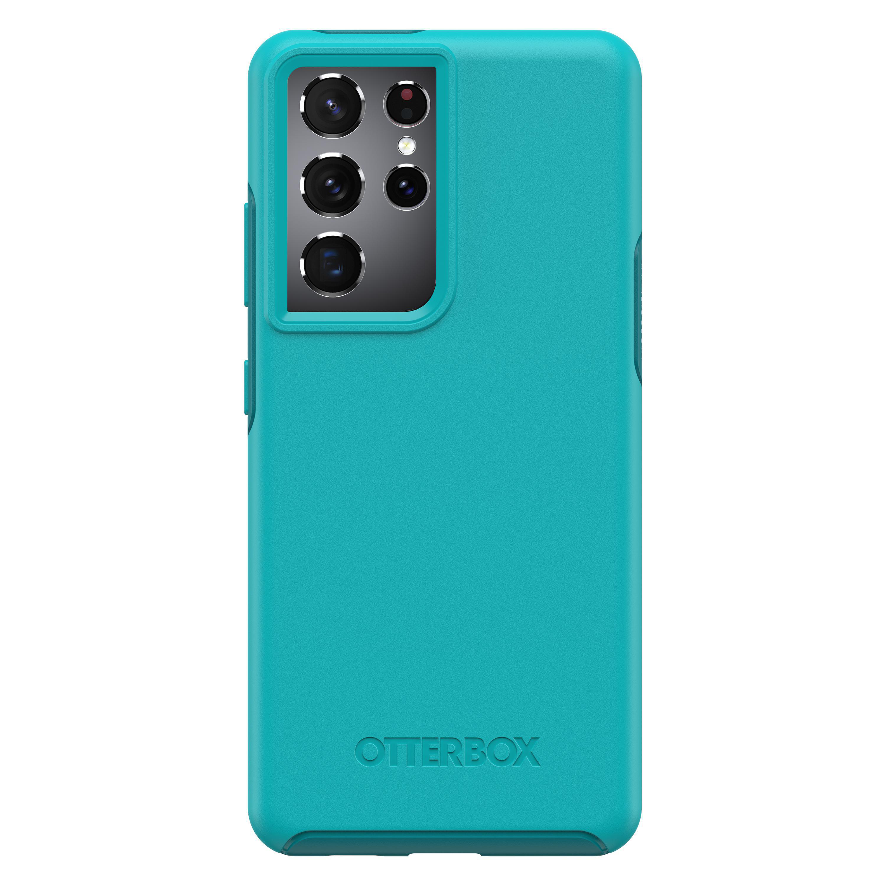 OTTERBOX Symmetry, Backcover, Samsung, Galaxy S21 Ultra, Kandiszucker blau