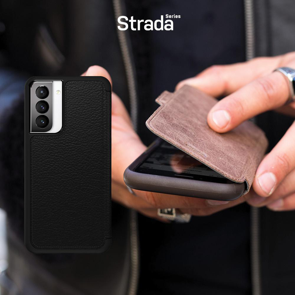 OTTERBOX Strada, Full Cover, Samsung, Galaxy S21+, Schwarz