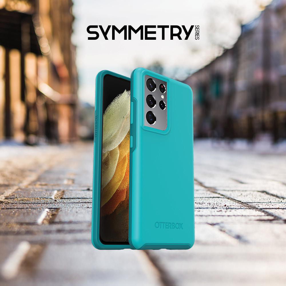 OTTERBOX Symmetry, Backcover, Samsung, Galaxy S21 Ultra, Kandiszucker blau