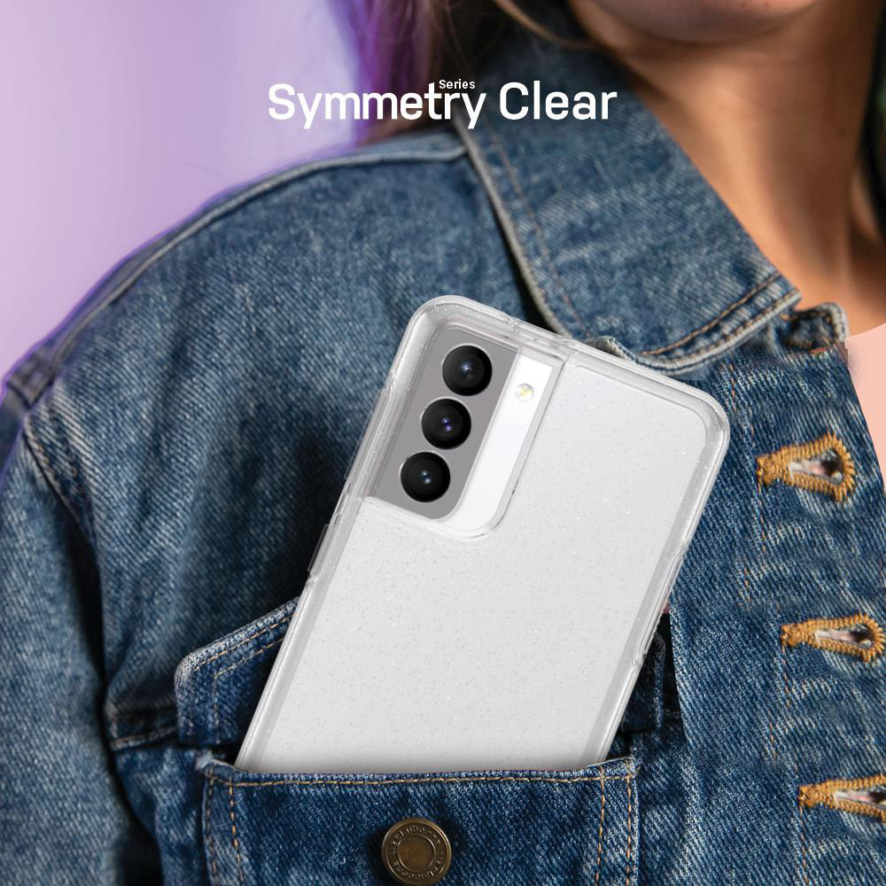 OTTERBOX Symmetry Transparent, Galaxy Samsung, Transparent/Sternenstaub S21, Backcover