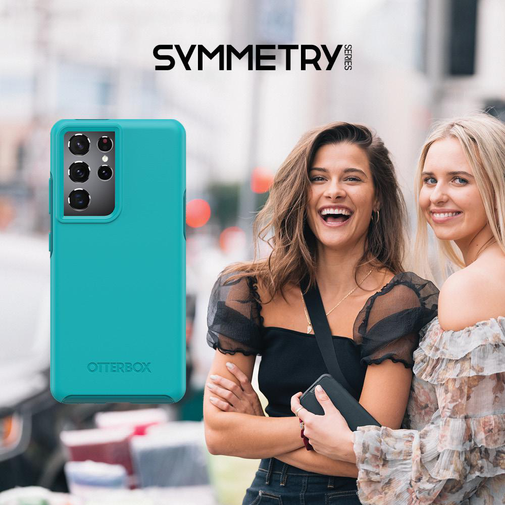 OTTERBOX Symmetry, Backcover, Samsung, Galaxy S21 Ultra, Kandiszucker blau