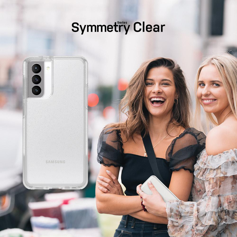 OTTERBOX Symmetry Transparent, Backcover, Samsung, Galaxy S21, Transparent/Sternenstaub