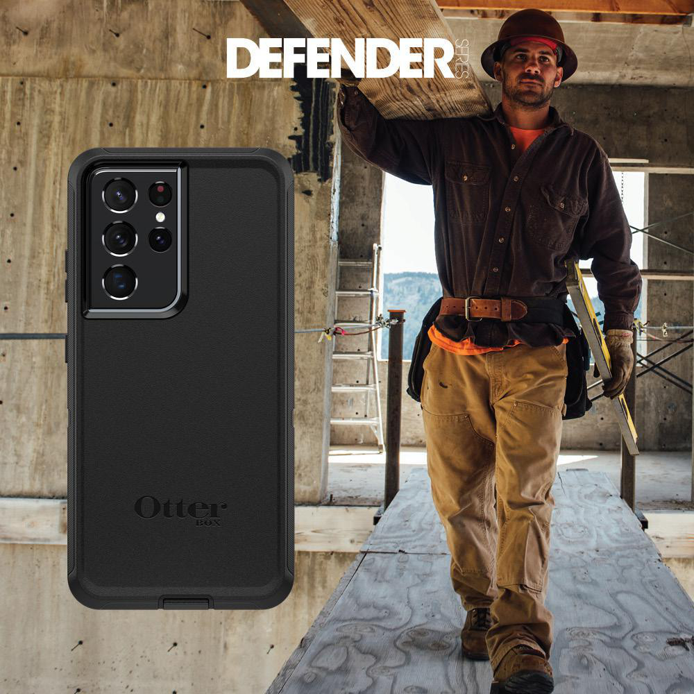 OTTERBOX Defender, Backcover, Samsung, Galaxy S21 Ultra, Schwarz