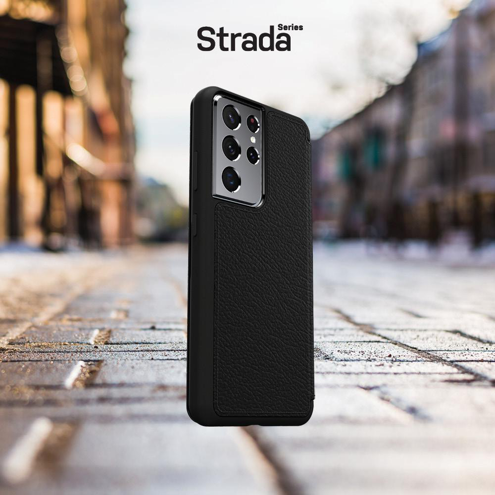 OTTERBOX Strada, Full Cover, Samsung, Galaxy S21 Ultra, Schwarz