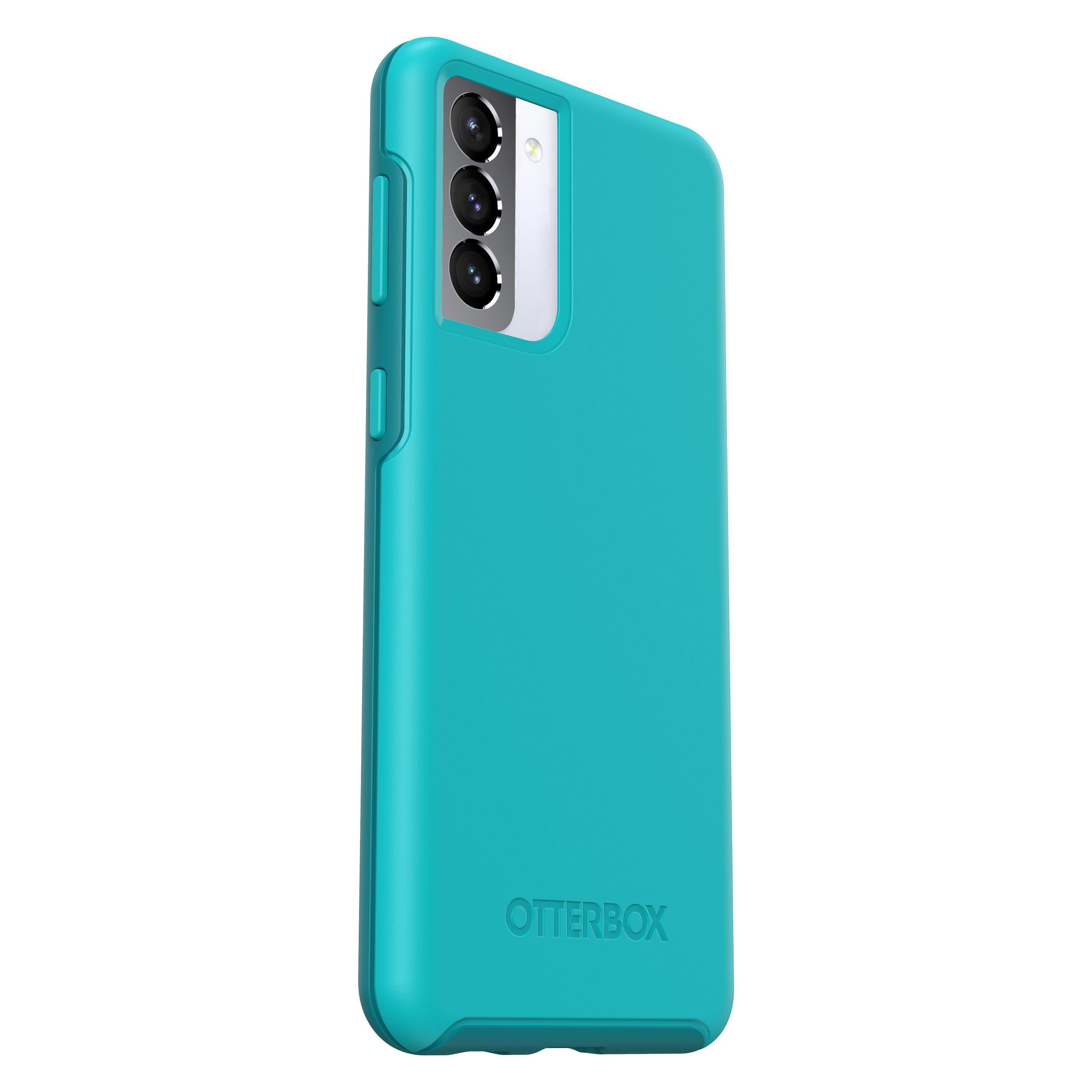 OTTERBOX Symmetry, Backcover, Samsung, Galaxy S21+, Kandiszucker blau