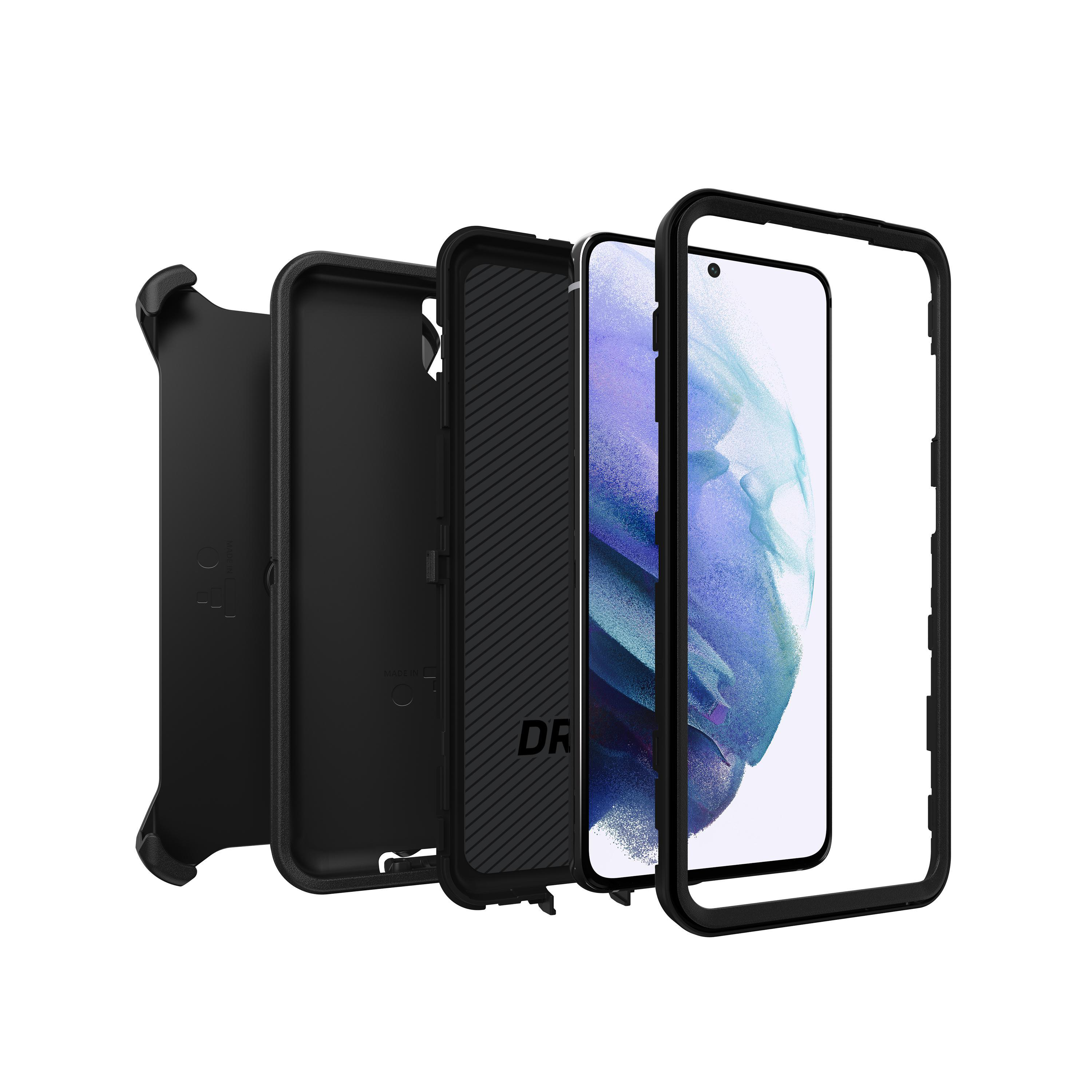 OTTERBOX Defender, Backcover, Samsung, Galaxy S21, Schwarz