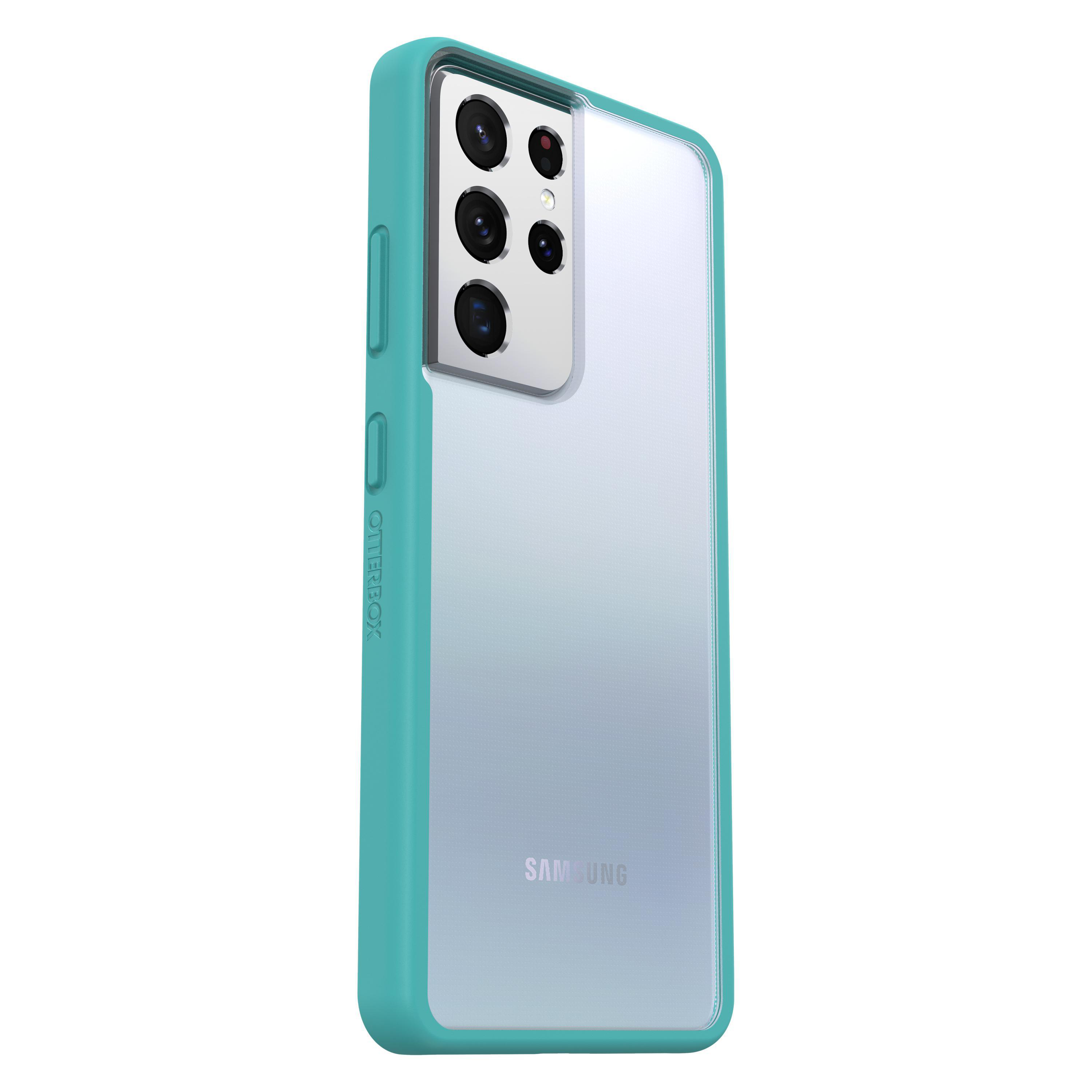 OTTERBOX React, Backcover, Samsung, Galaxy S21 Ultra, Transparent/Blau