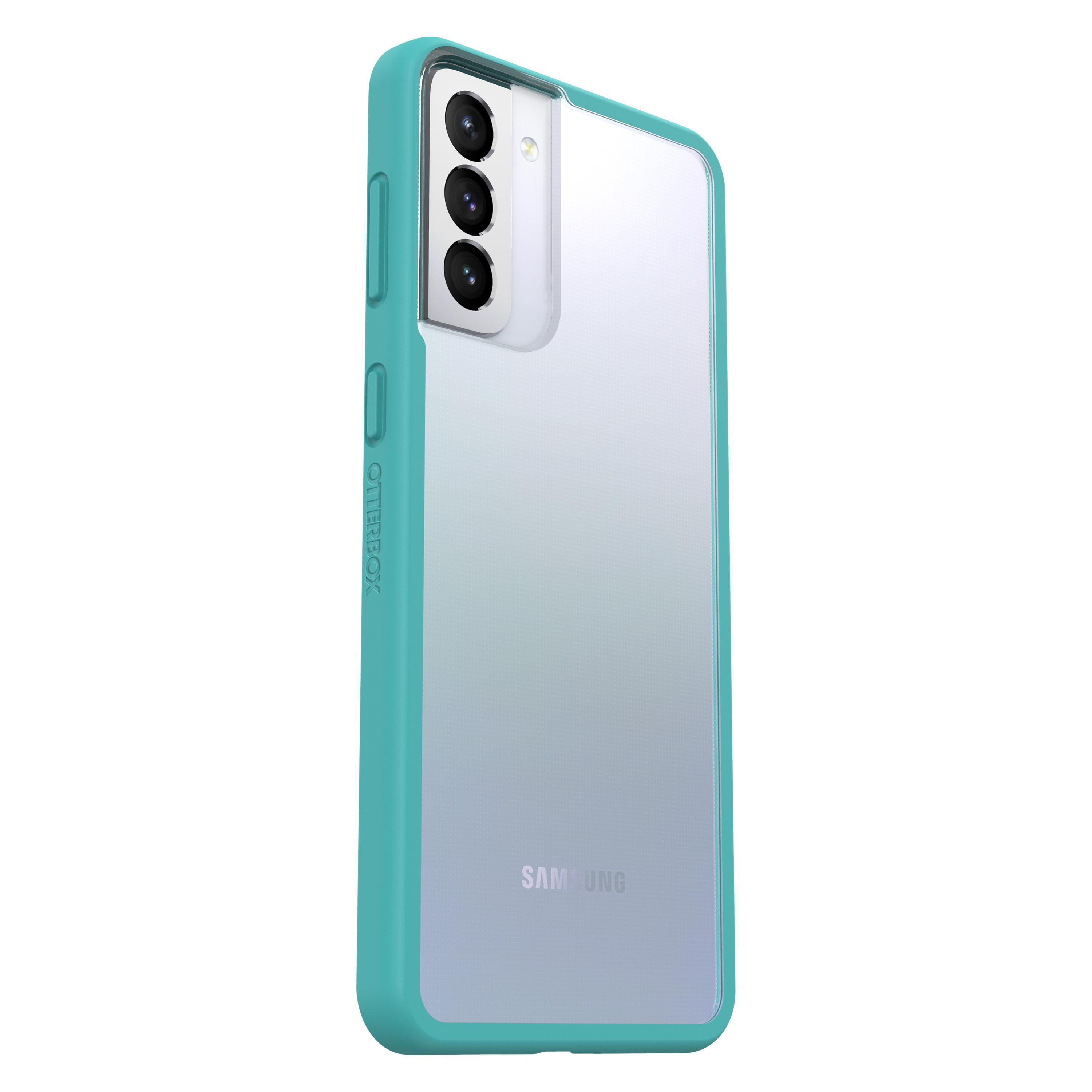 OTTERBOX React, Backcover, Samsung, Galaxy S21+, Transparent/Blau