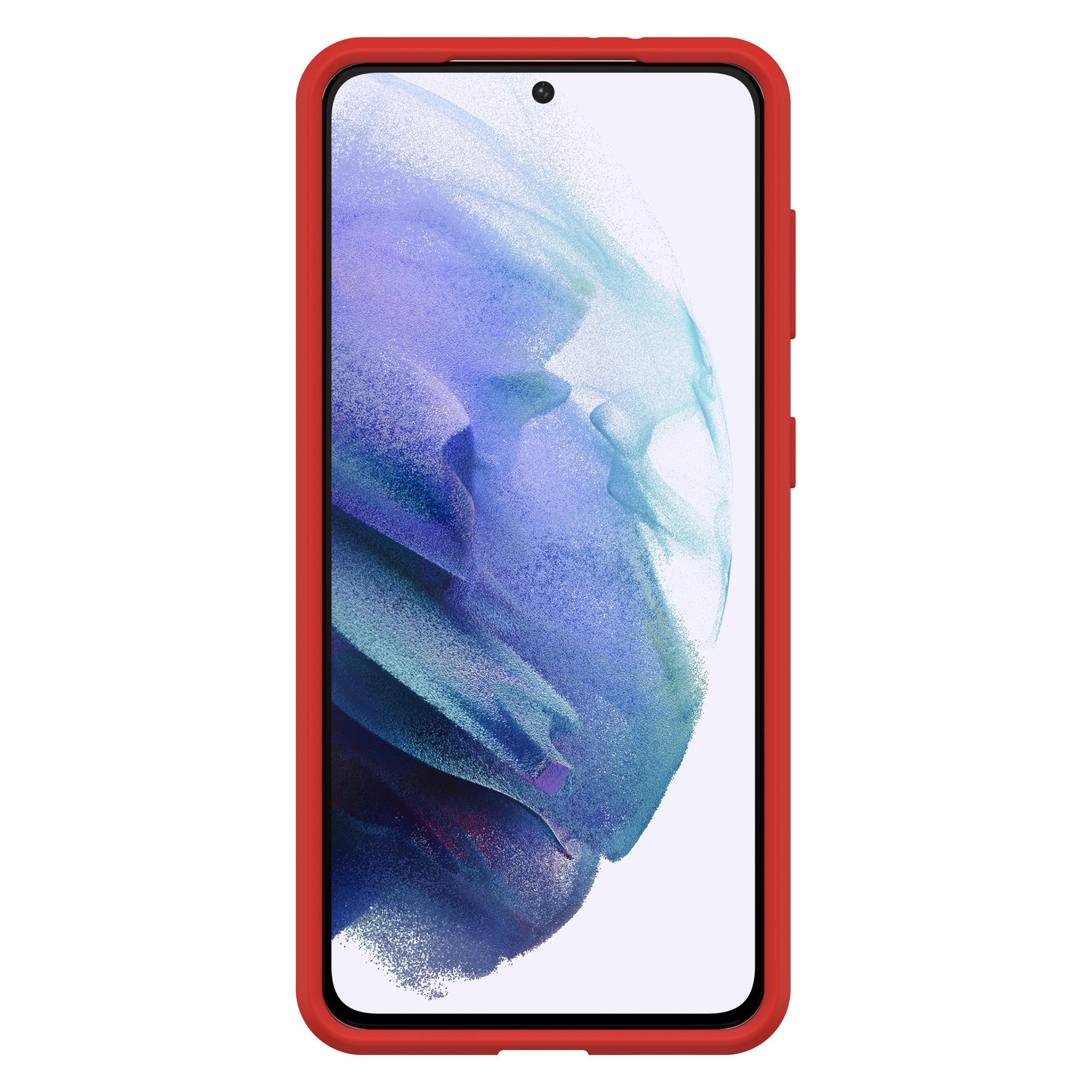 OTTERBOX React, Backcover, Samsung, Galaxy S21, Transparent/Rot