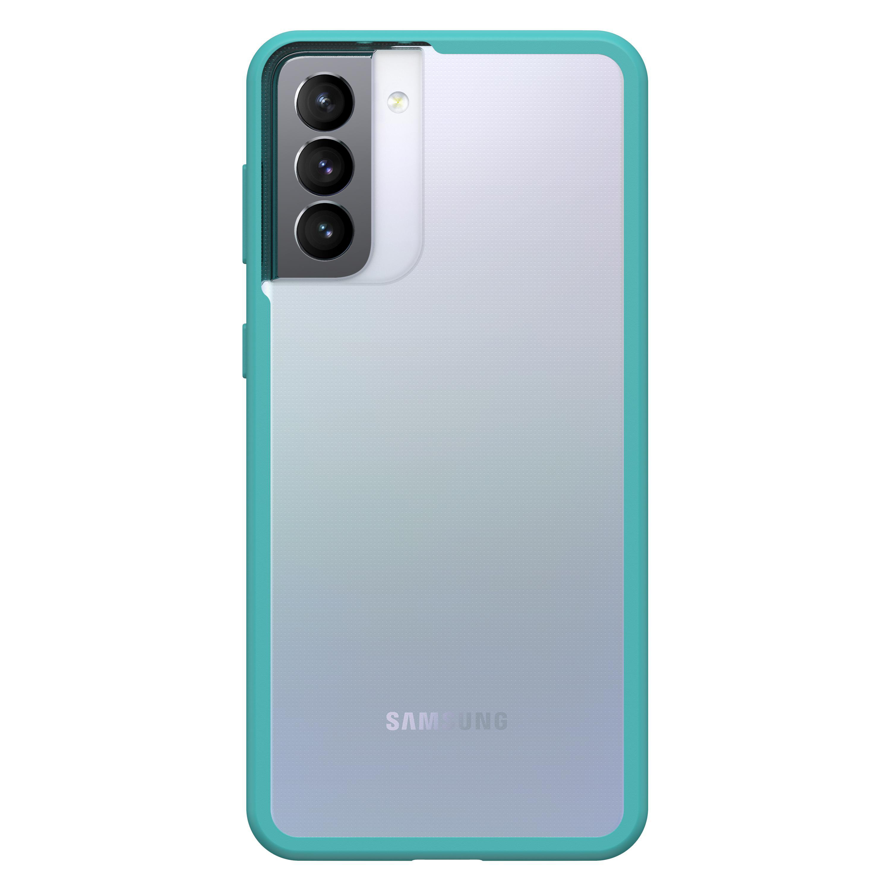 OTTERBOX React, Backcover, Samsung, Galaxy S21+, Transparent/Blau