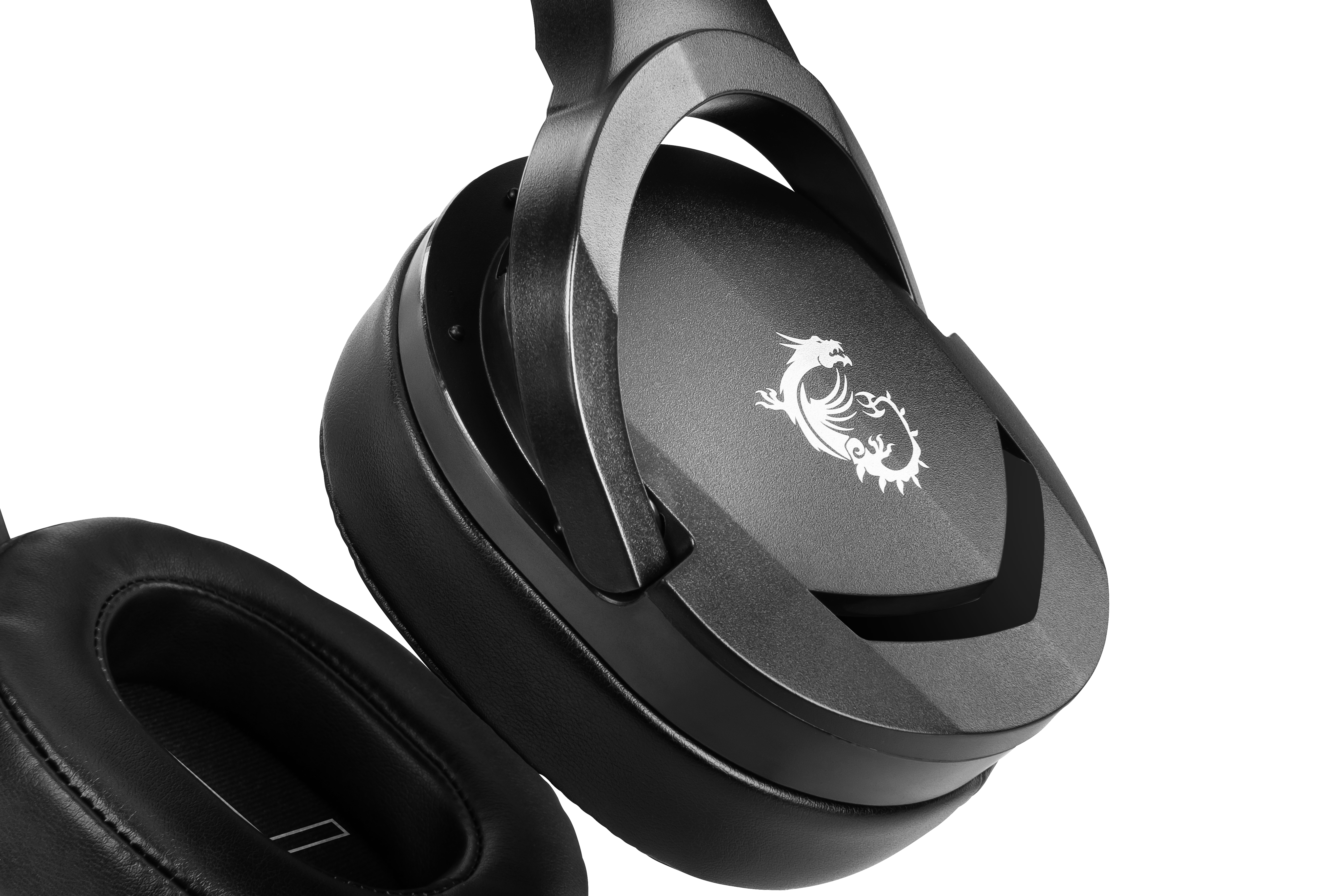 MSI Immerse GH20 Gaming Headset (kabelgebunden, 40 mm Neodym Driver, 20 Hz - 20 Khz, 3,5 mm Klinkenstecker,  schwarz, 245 Gramm, kein RGB)