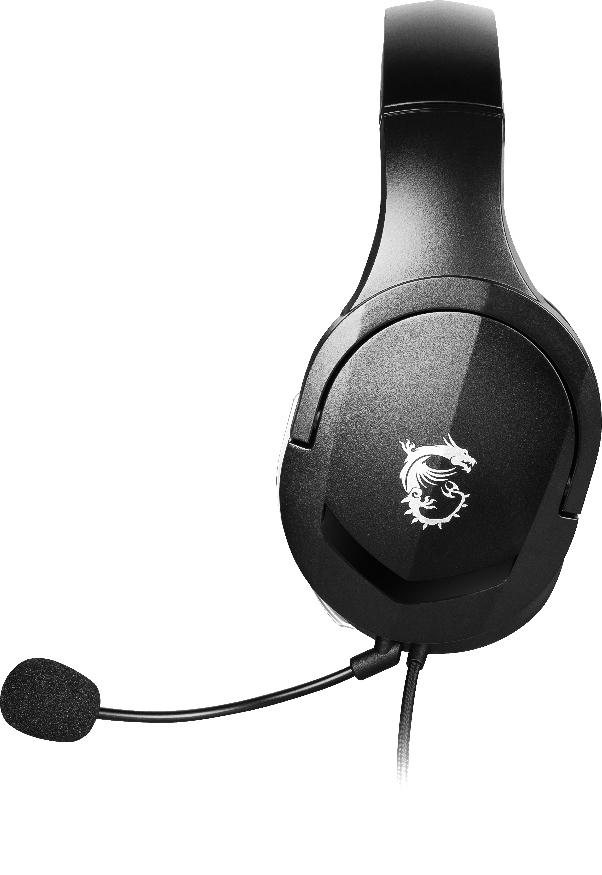 MSI Immerse GH20 Gaming Headset (kabelgebunden, 40 mm Neodym Driver, 20 Hz - 20 Khz, 3,5 mm Klinkenstecker,  schwarz, 245 Gramm, kein RGB)
