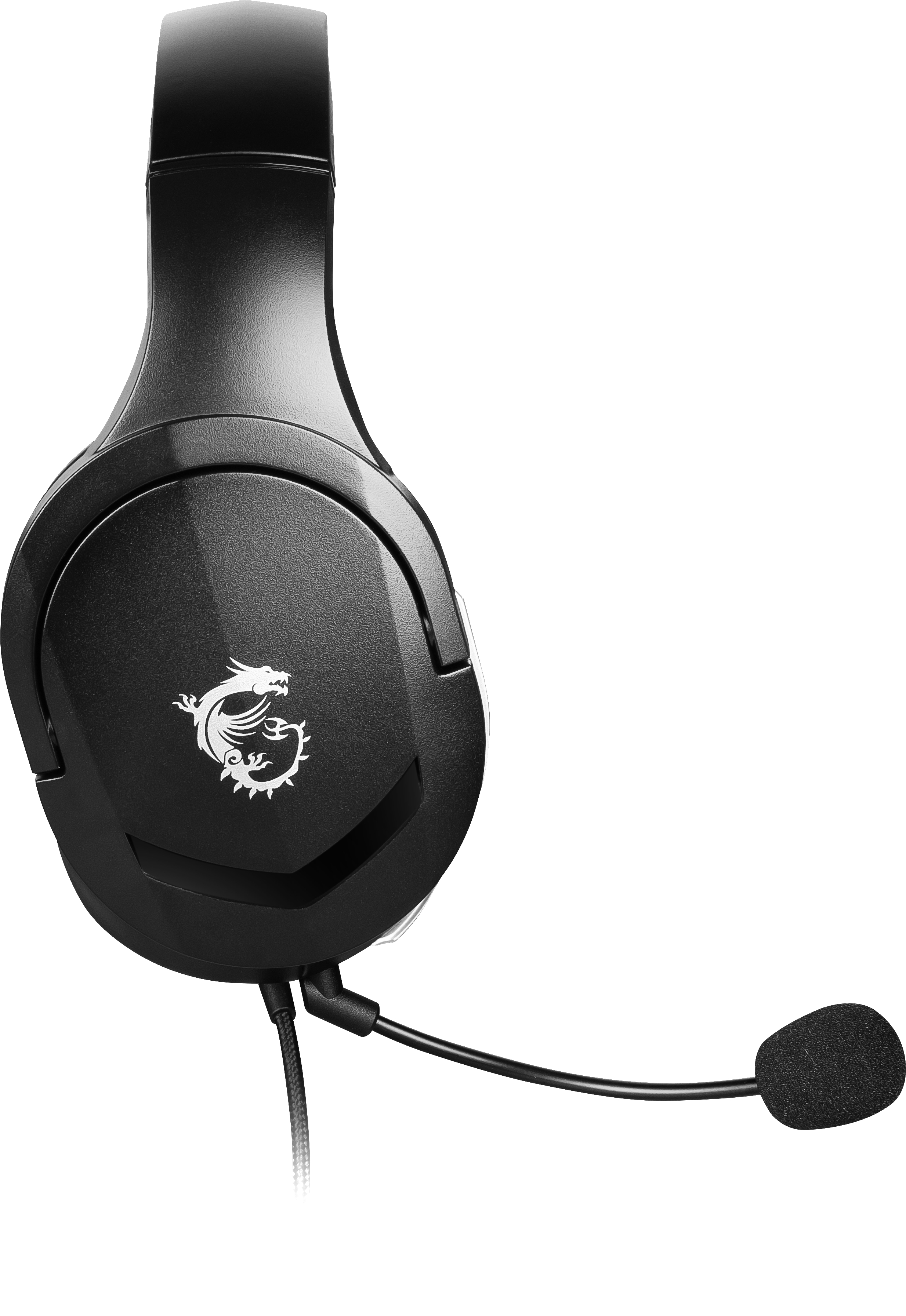 MSI Immerse GH20 Gaming Headset (kabelgebunden, 40 mm Neodym Driver, 20 Hz - 20 Khz, 3,5 mm Klinkenstecker,  schwarz, 245 Gramm, kein RGB)