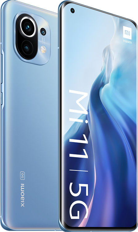 Móvil - Xiaomi Mi 11 5G, Azul, 256 GB, 8 GB RAM, 6.81" WQHD+, Qualcomm® Snapdragon™ 888, 4600 mAh, Android