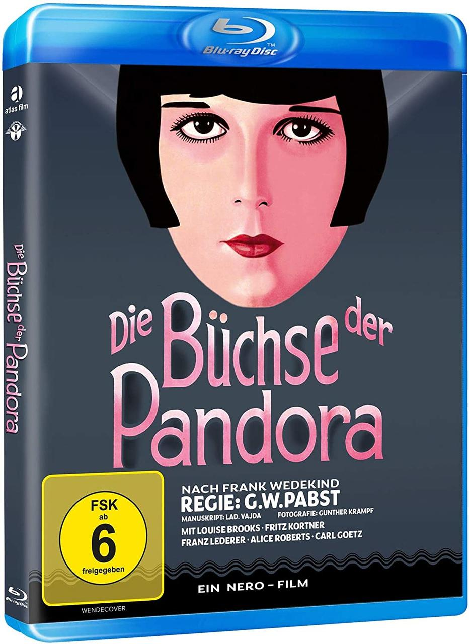Ein blaues Blu-ray-Disc-Gehäuse mit einem Filmtitel und dem Gesicht einer Frau.