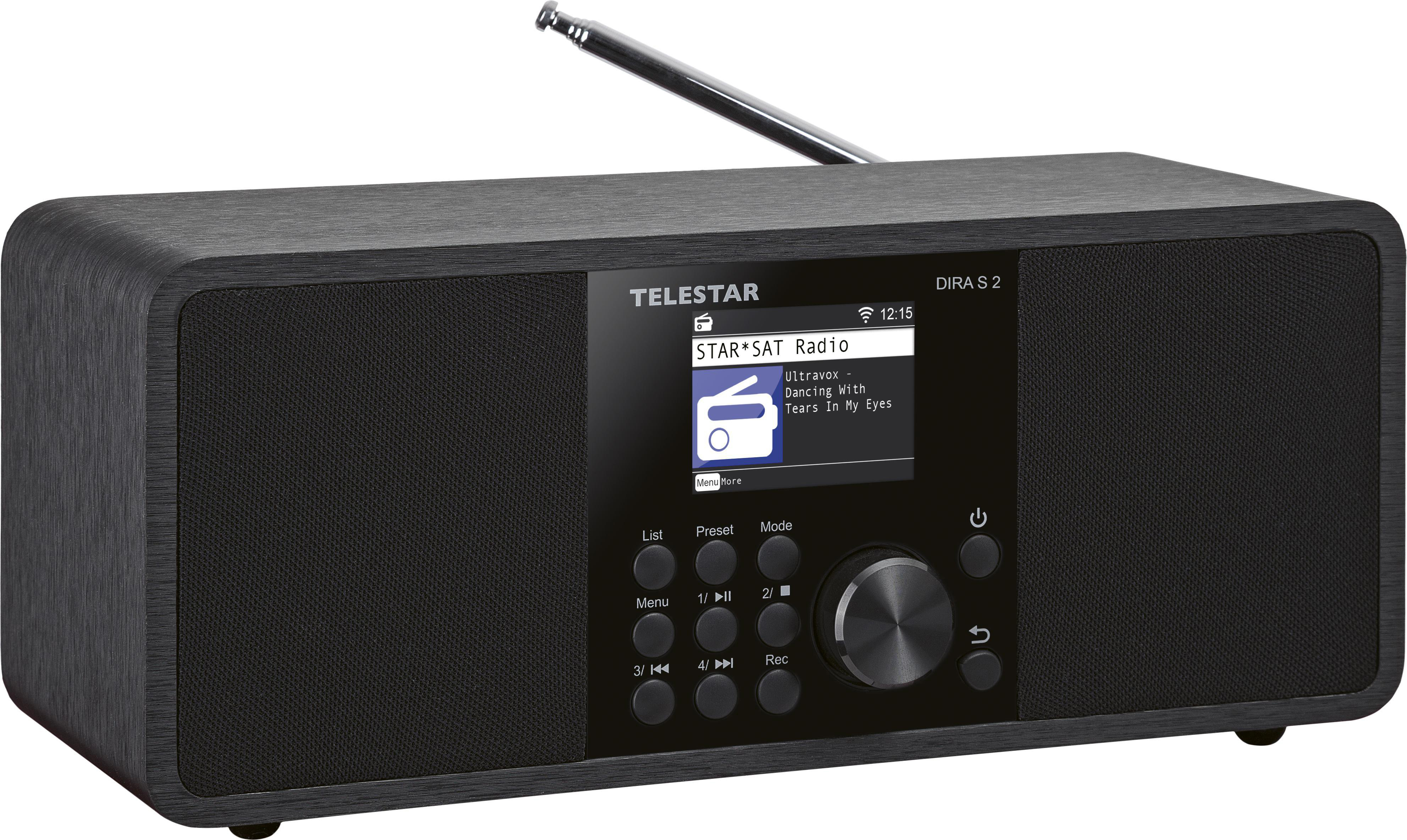 TELESTAR DIRA S 2 Internet Schwarz DAB+ Radio, DAB+, UKW, AM, DAB, DAB, Internet, FM, DAB+, Radio, Bluetooth