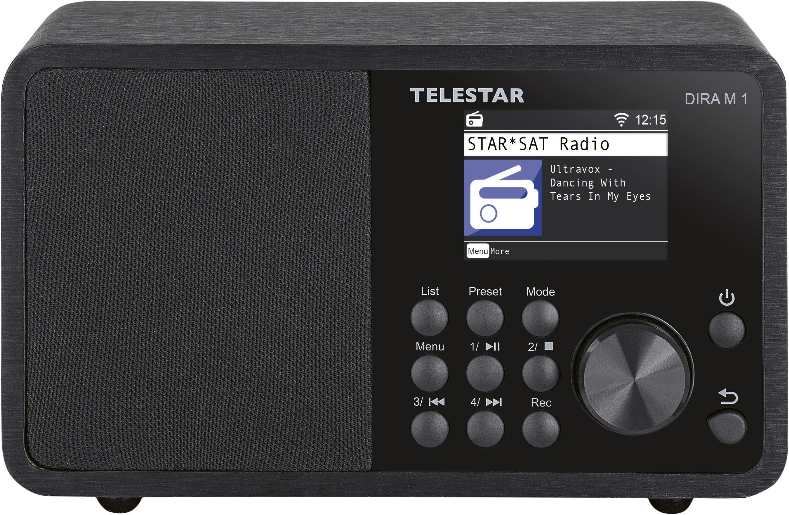 TELESTAR DIRA M 1 DAB+ Radio, DAB, DAB+, FM, AM, Internet Radio, Bluetooth, Schwarz