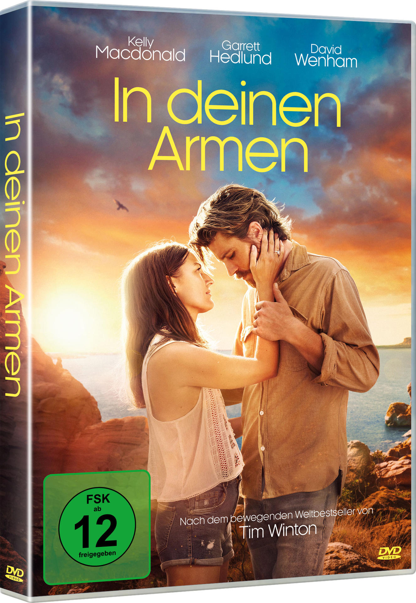 DVD-Cover mit Paar in Umarmung, Sonnenuntergang, deutscher Titel.