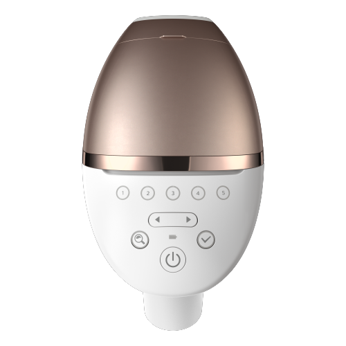 PHILIPS Lumea Series 9000 IPL BRI955/00 Haarentfernungsgerät, 3 Aufsätze, weiß/rosa IPL-Haarentfernungsgerät (Weiß, mit , Netzbetrieb)