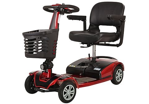 Scooter eléctrico 4 ruedas - SmartGyro Avanza M10, 350 W, 8 km/h, 20.000 mAh, Hasta 120 kg, Rojo