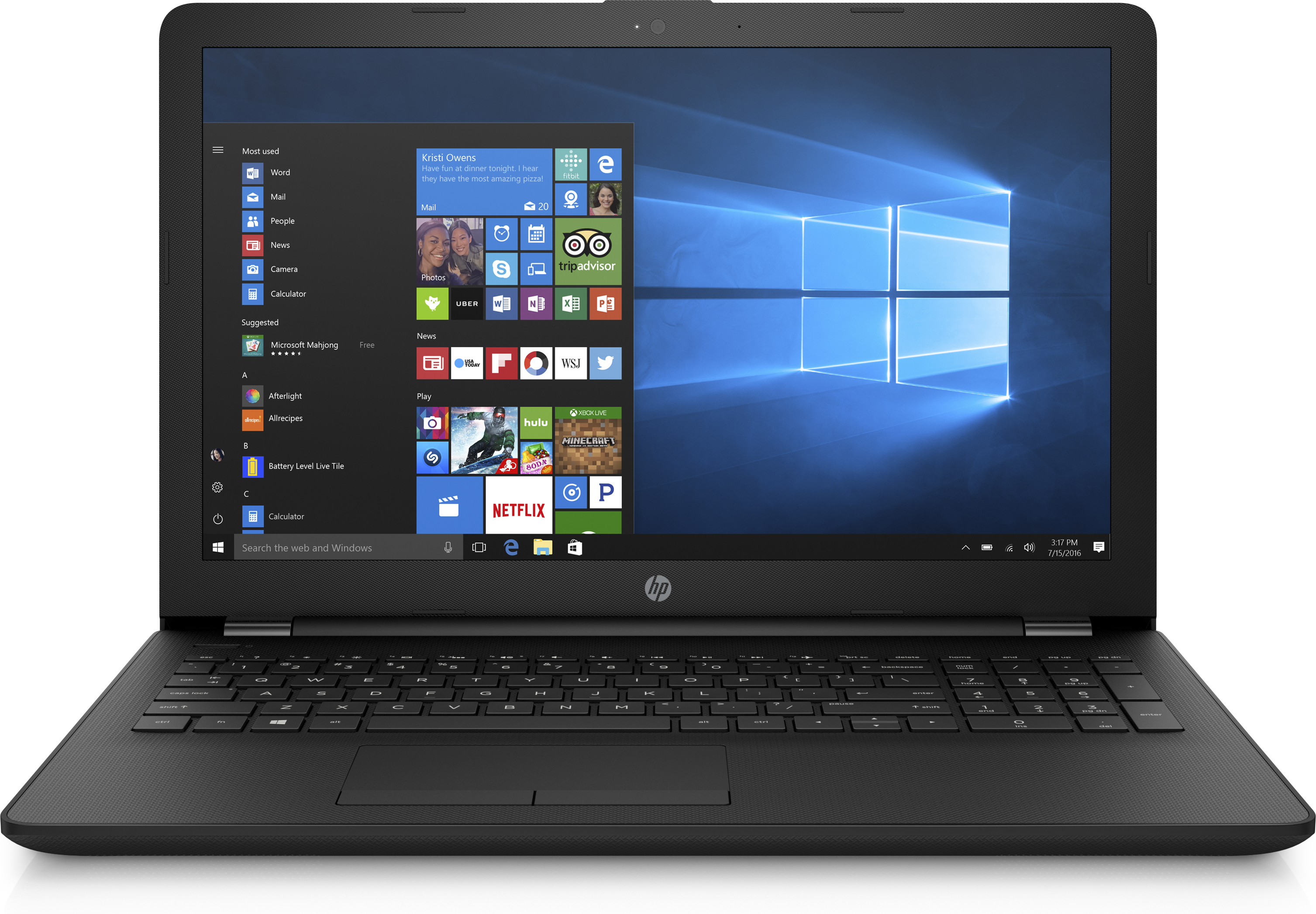 HP 15-bs571ng - 15,6 Zoll - Intel® Pentium® N3710 - 4 GB - 1 TB - Intel® HD 405 - Windows 10 Home (64 Bit)