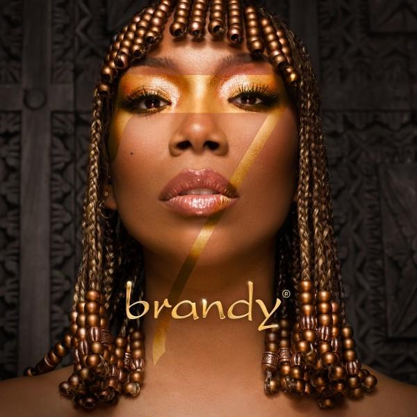 Brandy album borító: nő arany sminkkel és fonatokkal, arany szöveg.