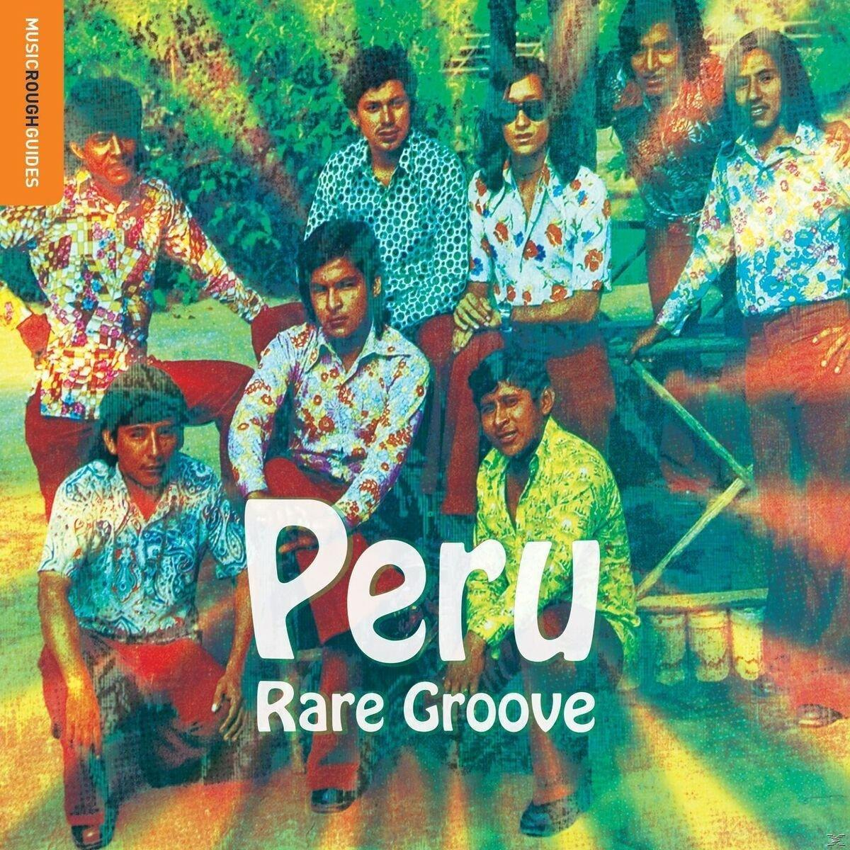 Peru Rare Groove album borítója. Egy csoport színes ruhás férfi van a borítón.