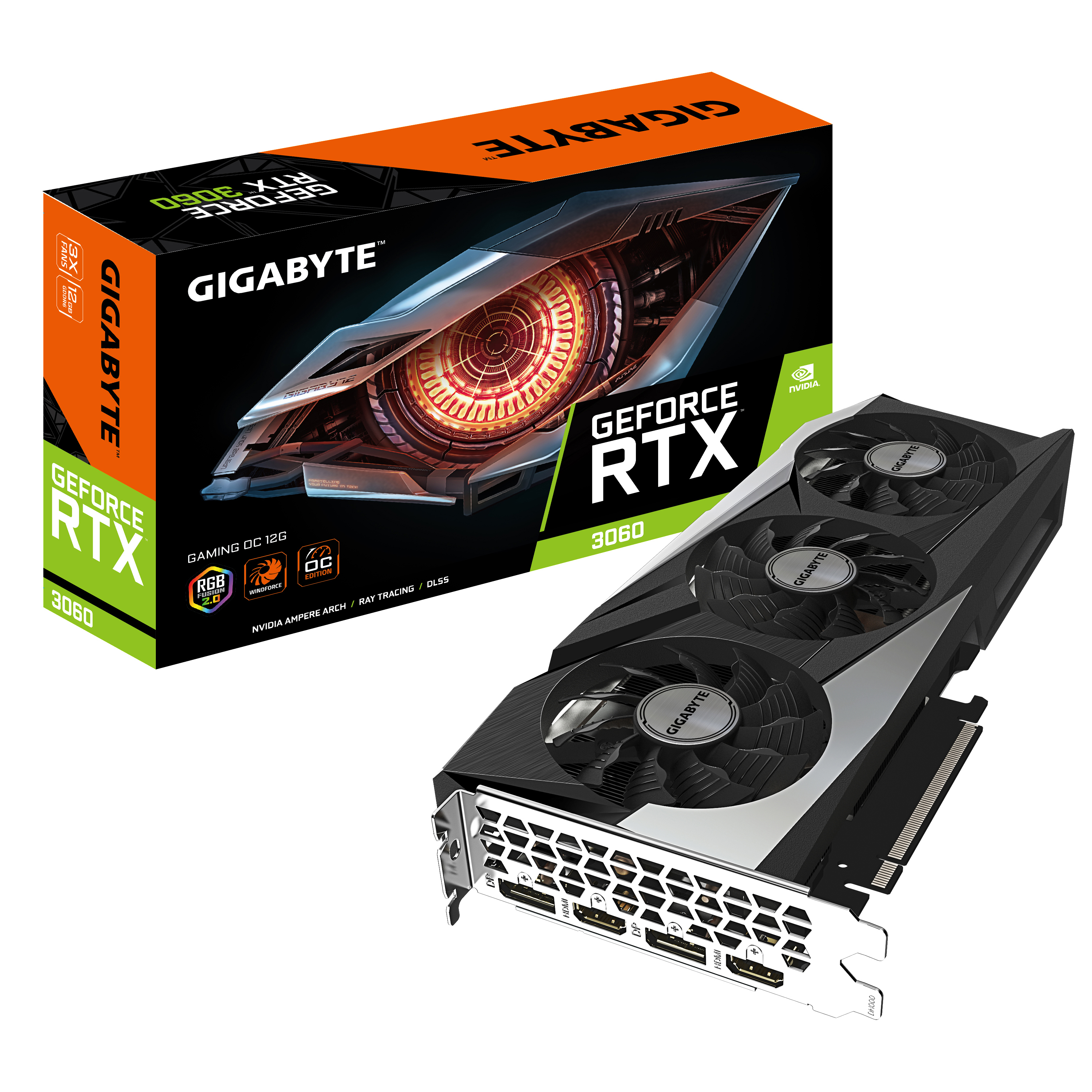 GIGABYTE GeForce RTX™ 3060 GAMING OC 12GB (GV-N3060GAMING OC-12GD) 