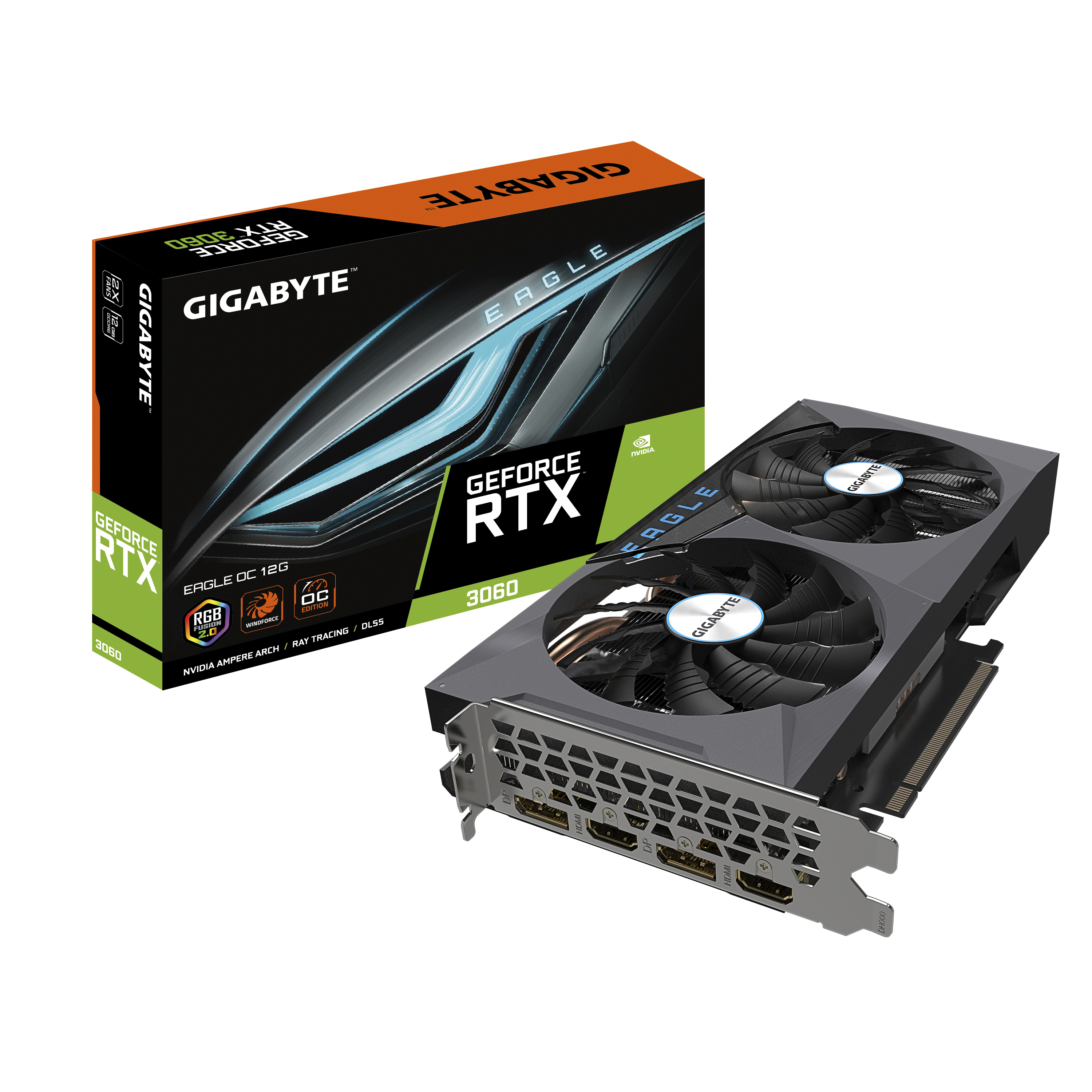 GIGABYTE GeForce RTX™ 3060 EAGLE OC 12GB (GV-N3060EAGLE OC-12GD) 