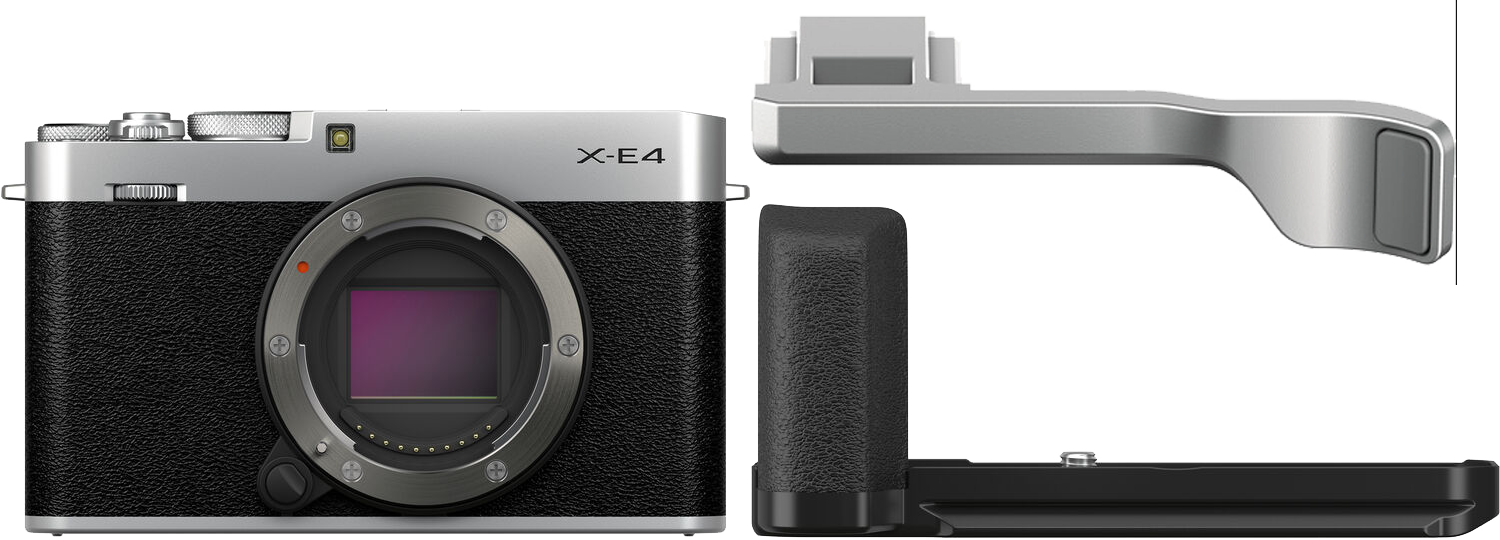 FUJIFILM X-E4/ACC fényképezőgép Kit, ezüst