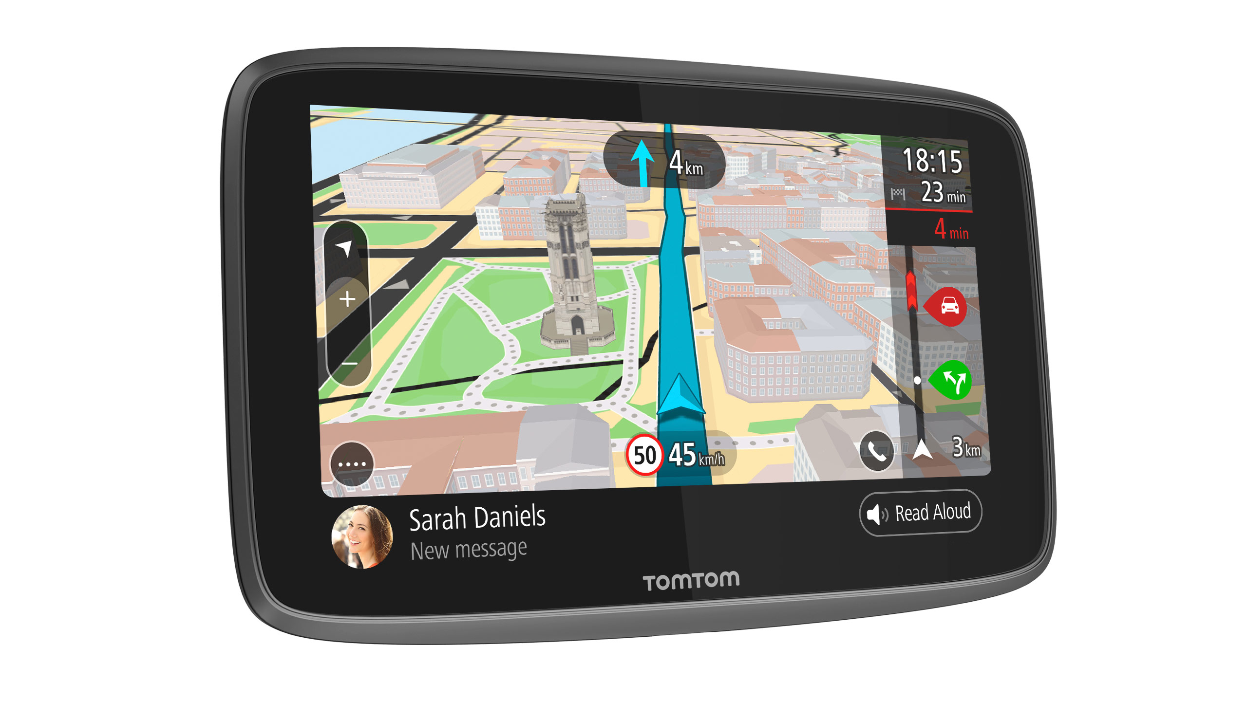 GPS - TomTom GO 6200, Pantalla de 6", Mapa Mundial, 1 hora, Bluetooth, Negro