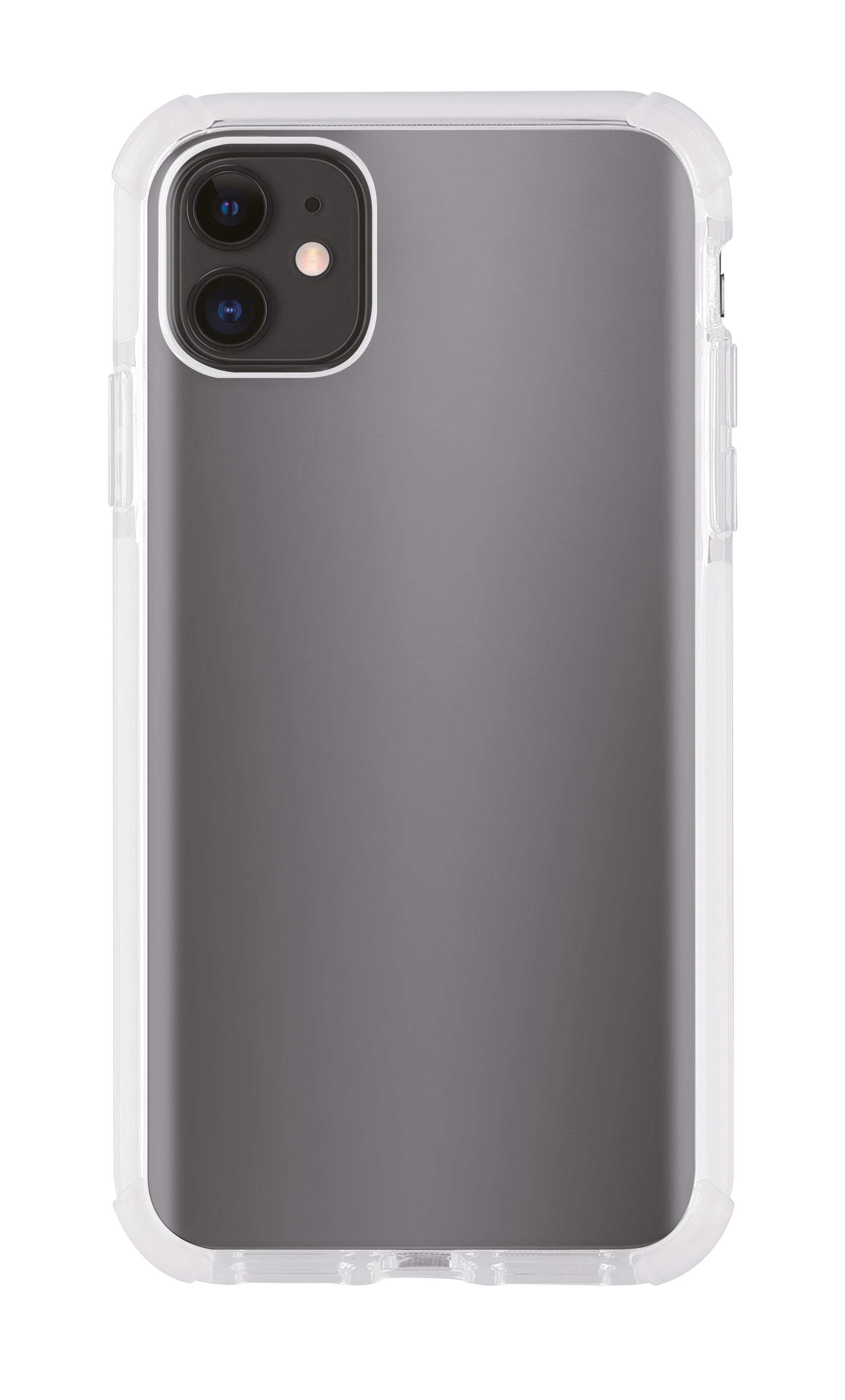 VIVANCO Solid, Rock Transparent/Weiß iPhone, 11, Backcover,