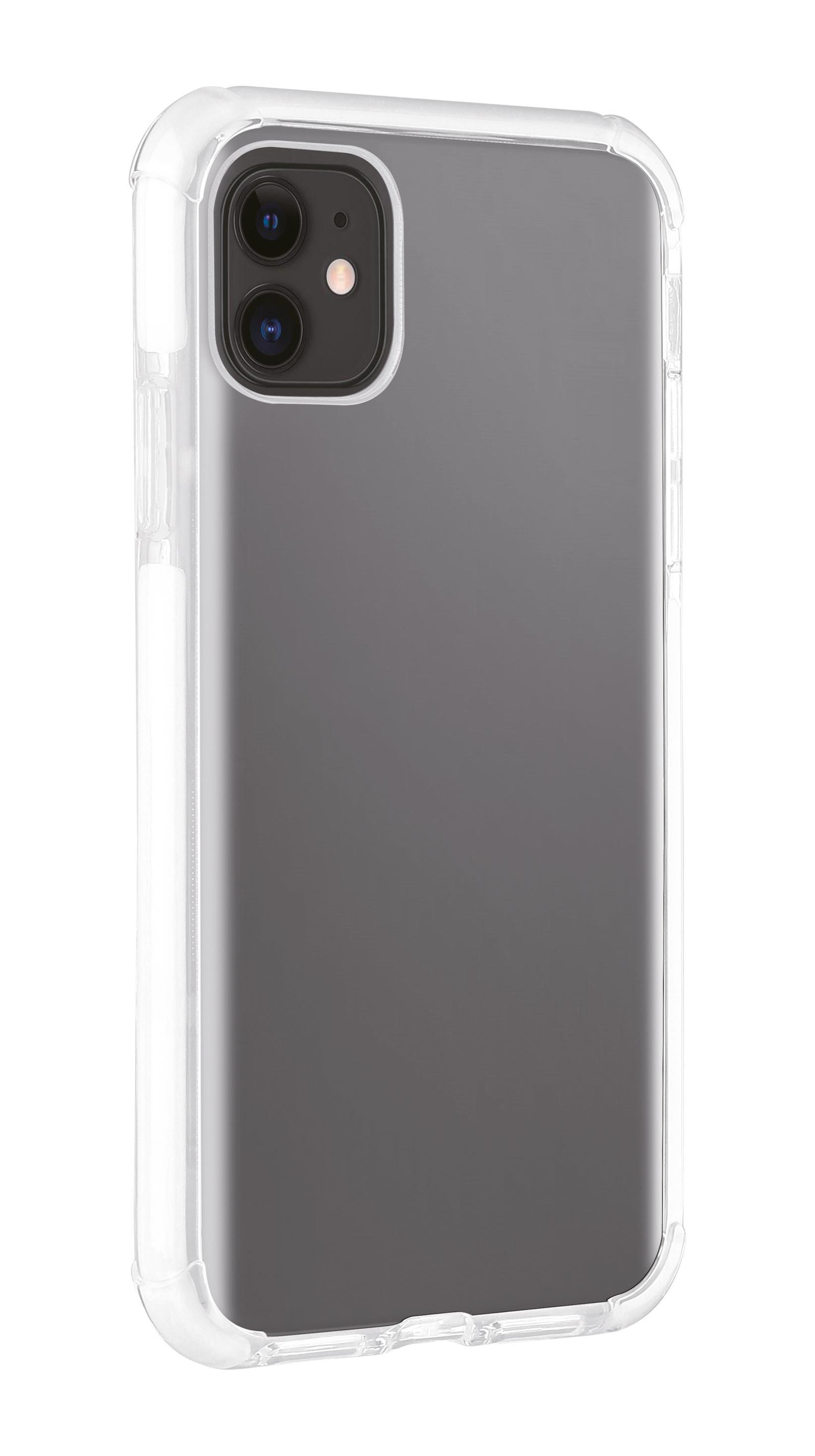 VIVANCO Backcover, 11, Transparent/Weiß Rock Solid, iPhone,