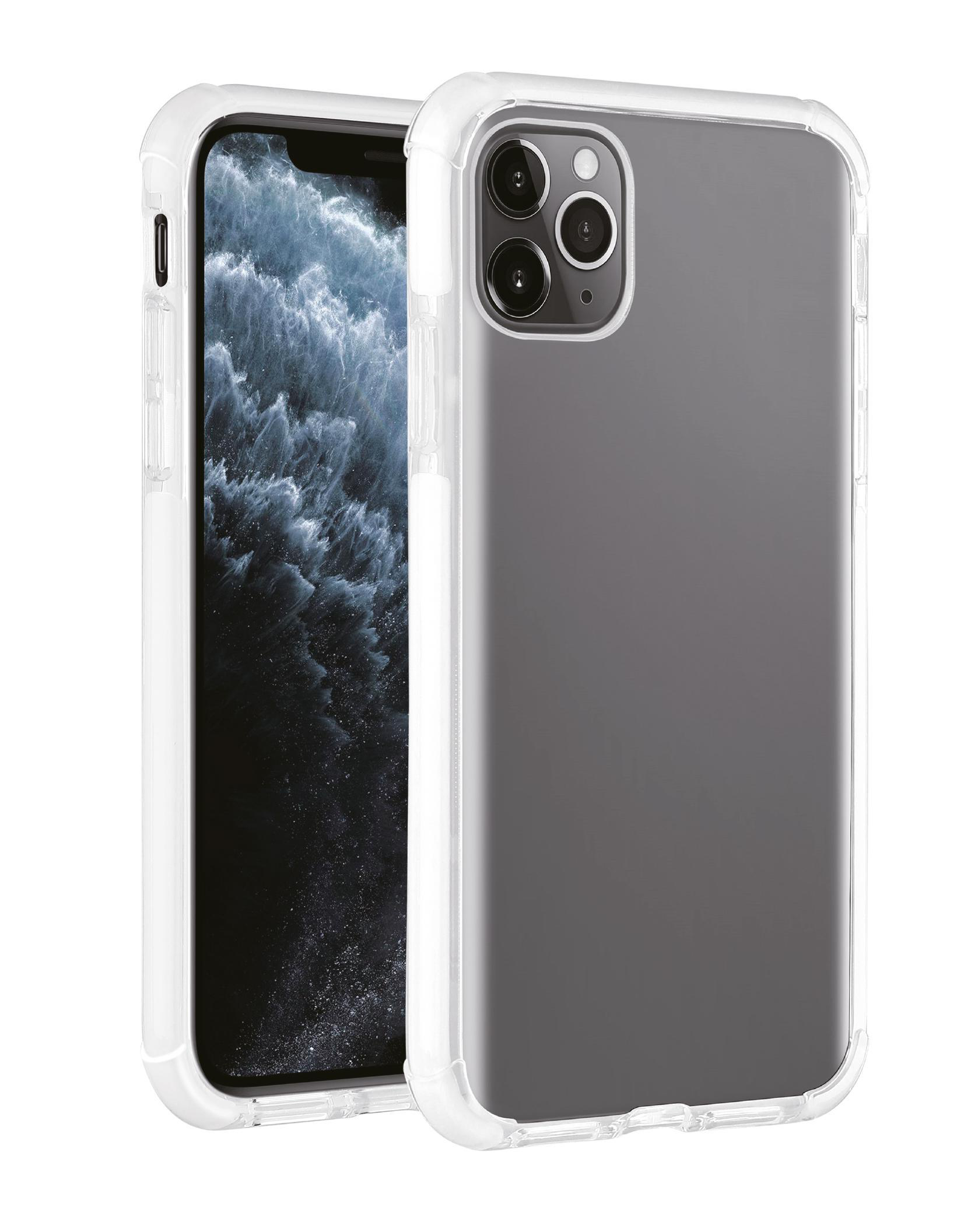 VIVANCO Solid, iPhone, Rock Backcover, Transparent/Weiß Pro, 11