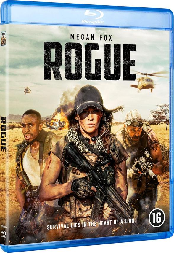 Couverture du disque Blu-ray du film 'Rogue' avec Megan Fox.
