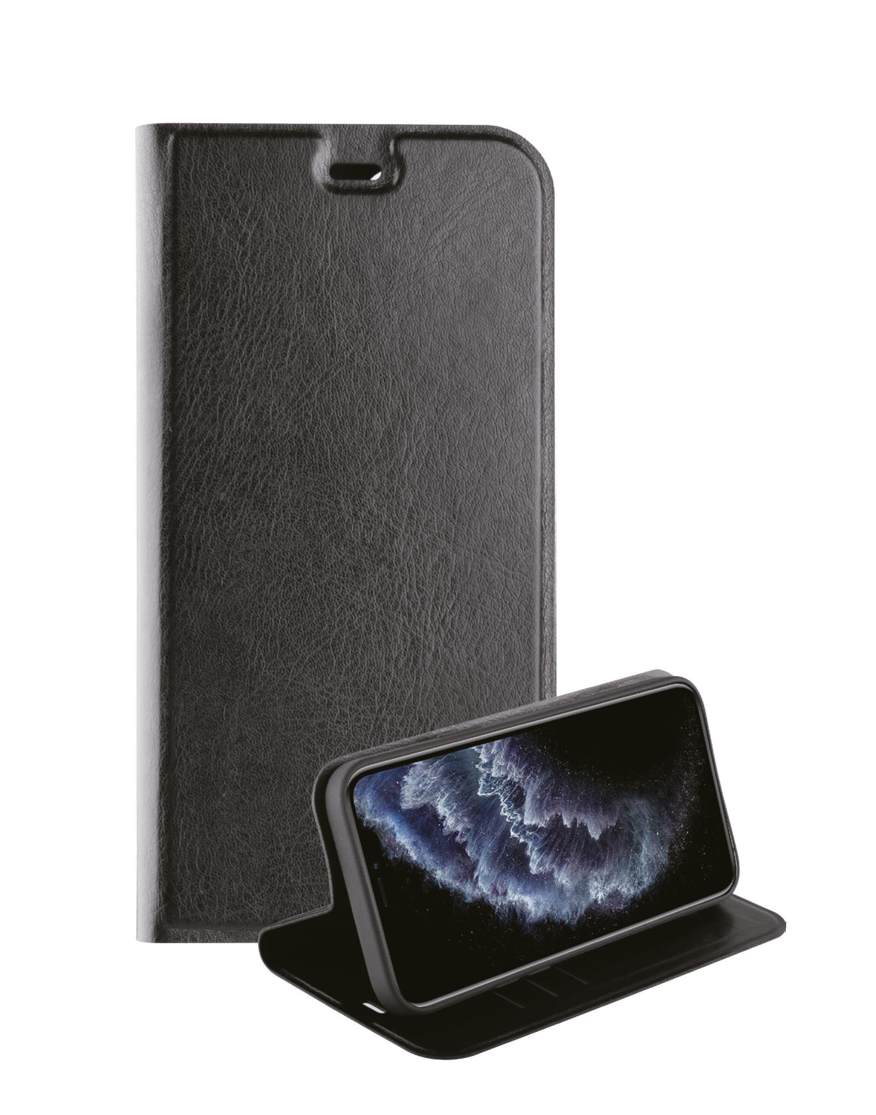 VIVANCO Premium Wallet, Mini, 12 Bookcover, Schwarz Apple, iPhone