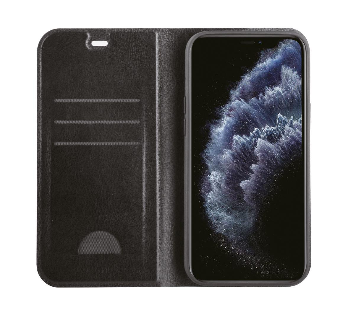 VIVANCO Premium Wallet, Bookcover, 12 Apple, iPhone Mini, Schwarz