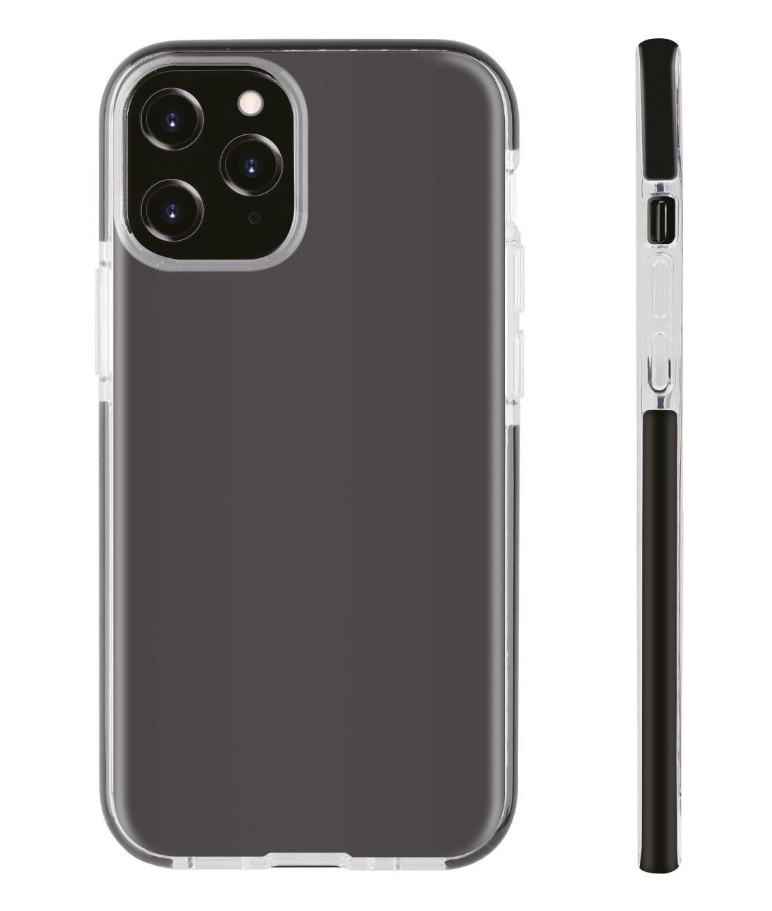 Transparent/Schwarz Rock 12 VIVANCO Solid, Max, Backcover, Pro iPhone,