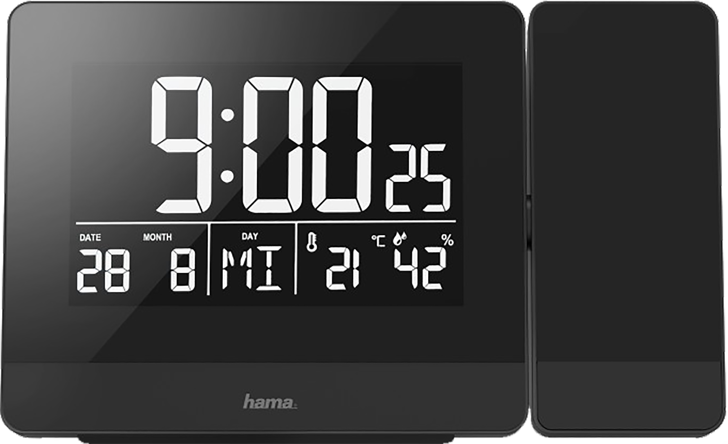 Hama Projectiewekker "Plus Charge", zwart