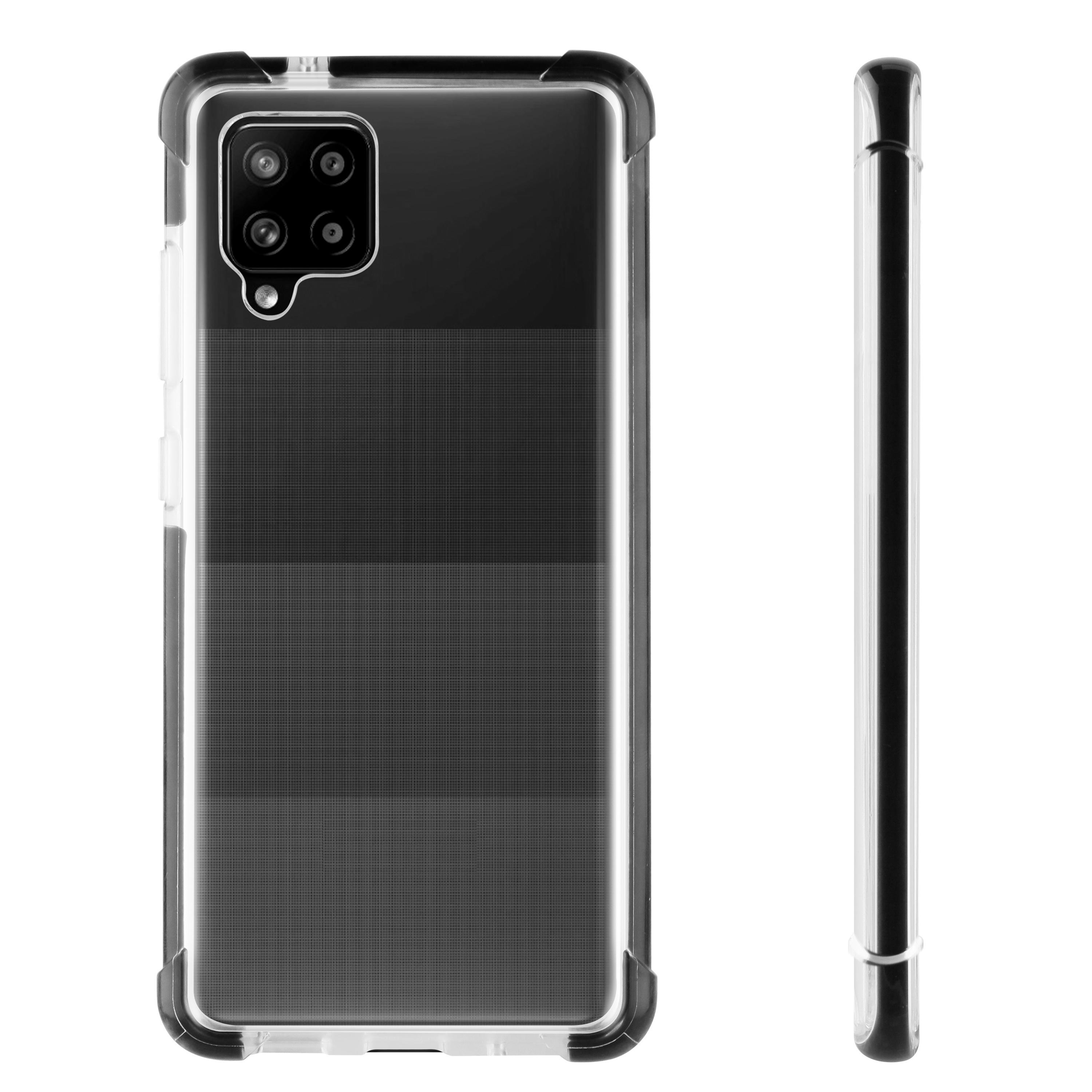 Galaxy Transparent/Schwarz Backcover, VIVANCO Rock 5G, Samsung, A42 Solid,