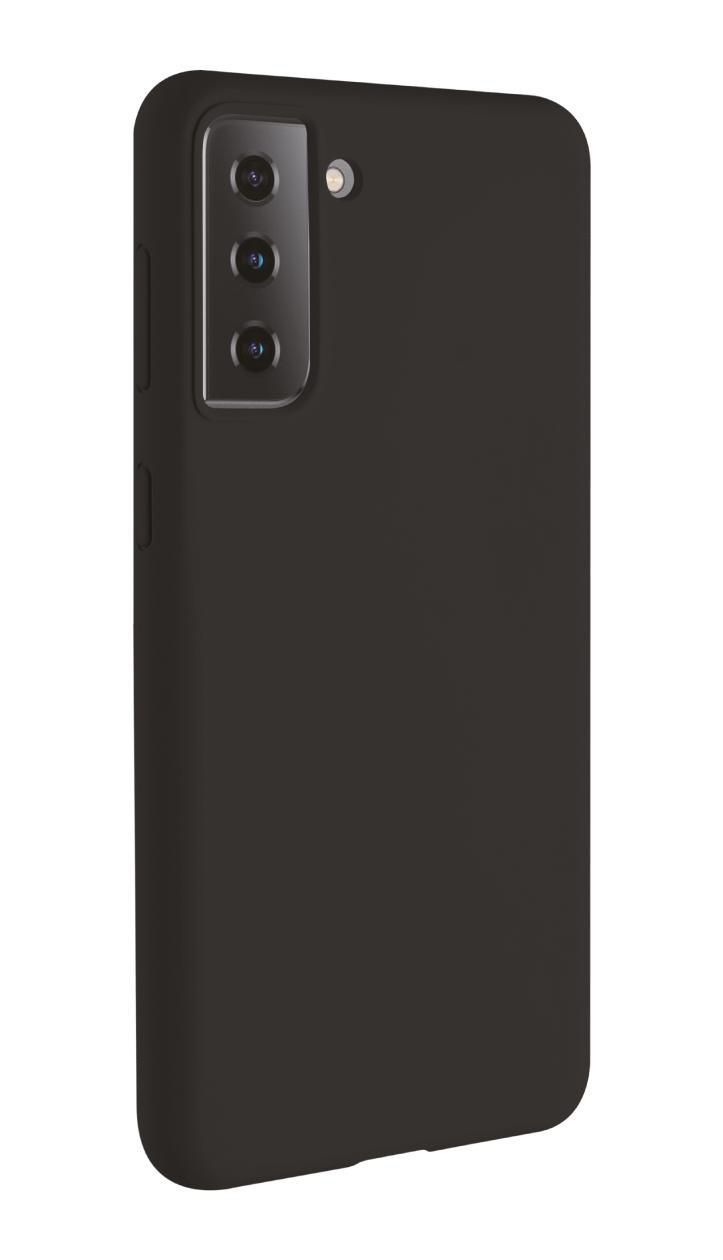 Samsung, VIVANCO Schwarz Galaxy Backcover, S21, Cover, Hype