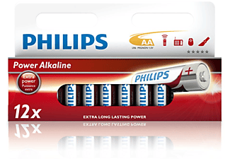 PHILIPS LR6P12W/10 Power Alkalin AA X12 Pil