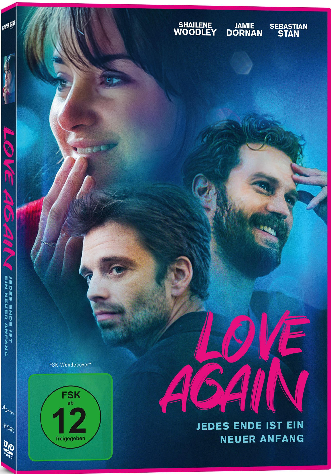 DVD-Cover mit drei Schauspielern und Text in mehreren Sprachen.